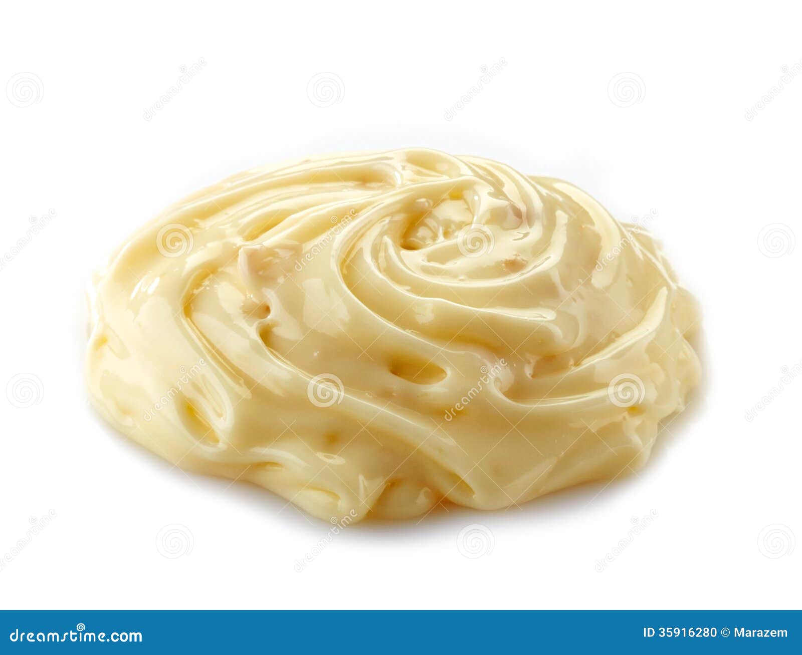 curl of mayonnaise or processed cheese