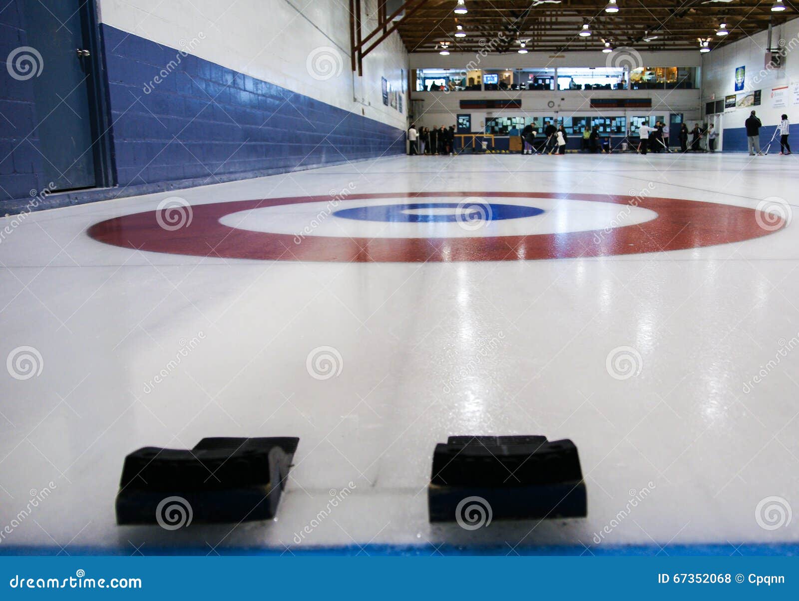 Curling field stock photo