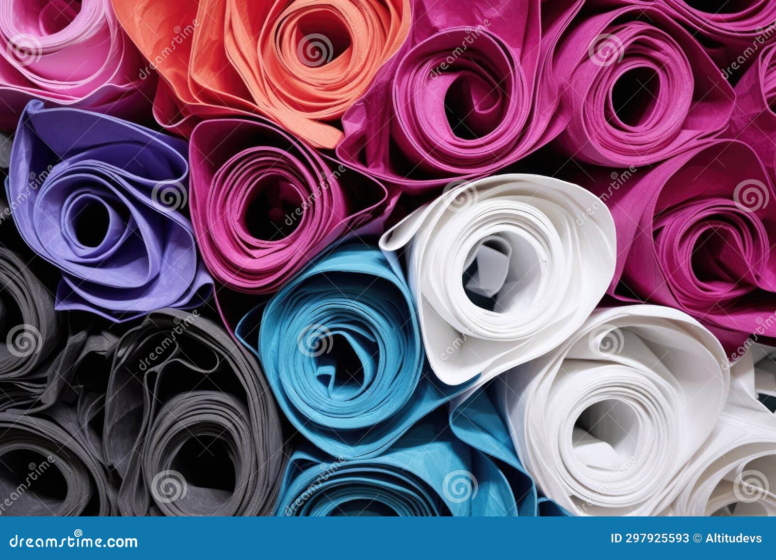 Curling Paper Creating Swirl Forms Stock Image Image of artistic