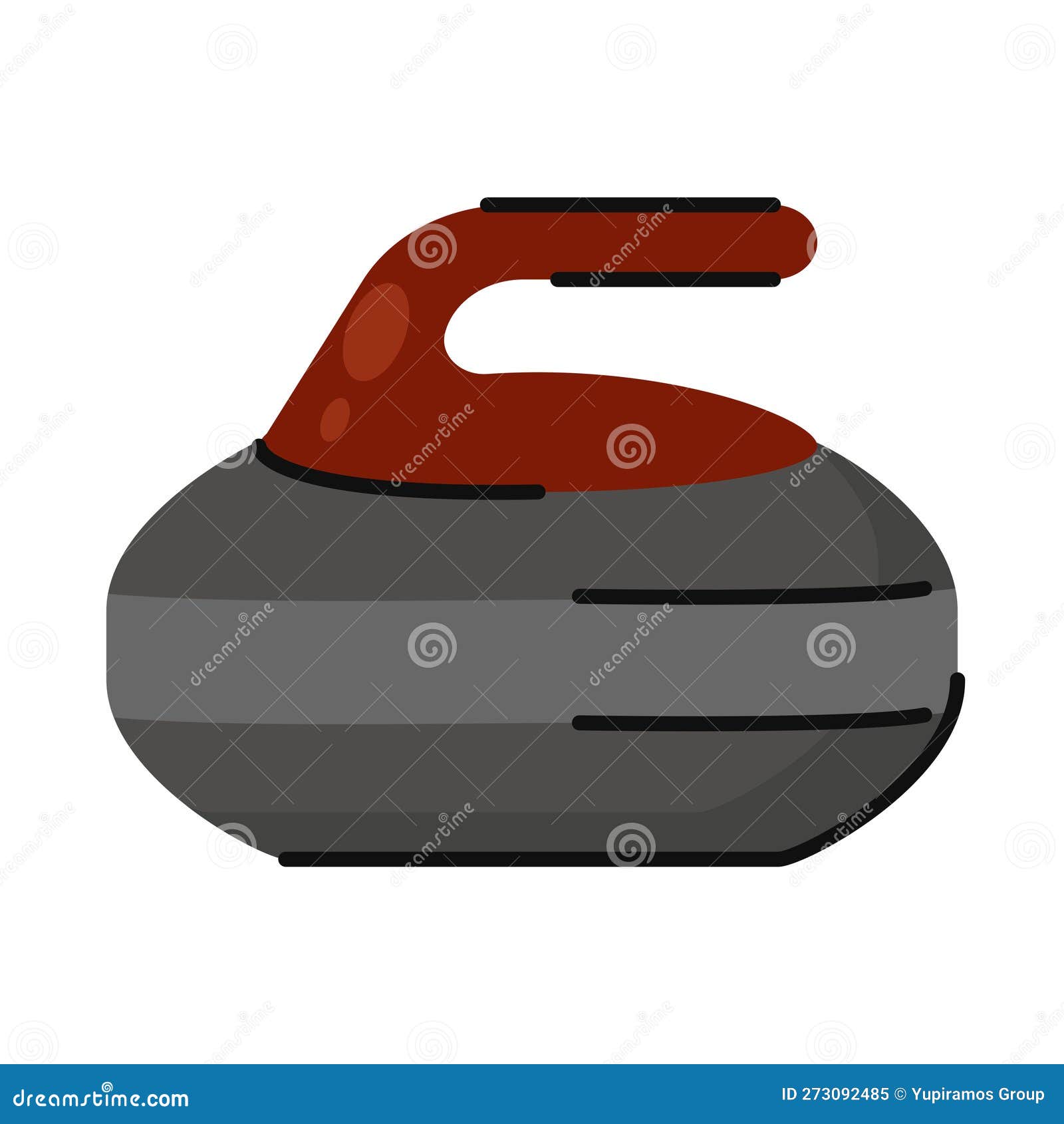 Curling sport stone stock vector. Illustration of target 273092485