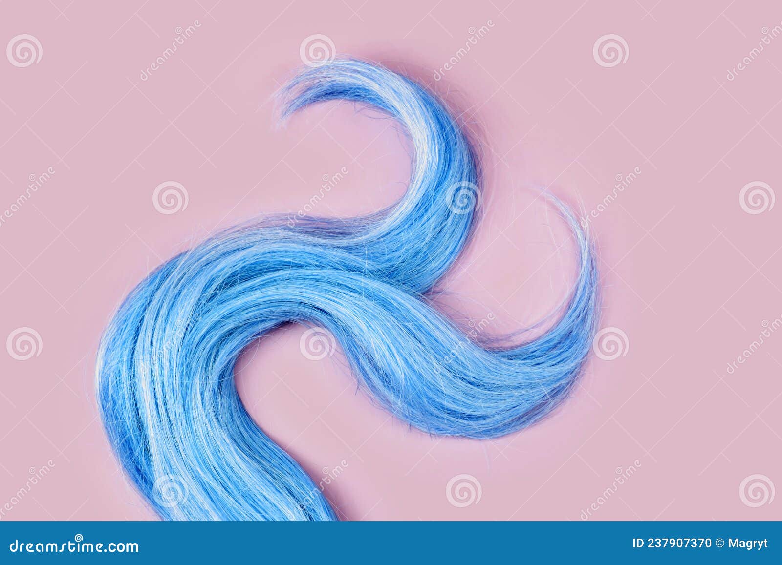 6. Curly Blue Drag Hair Accessories - wide 1