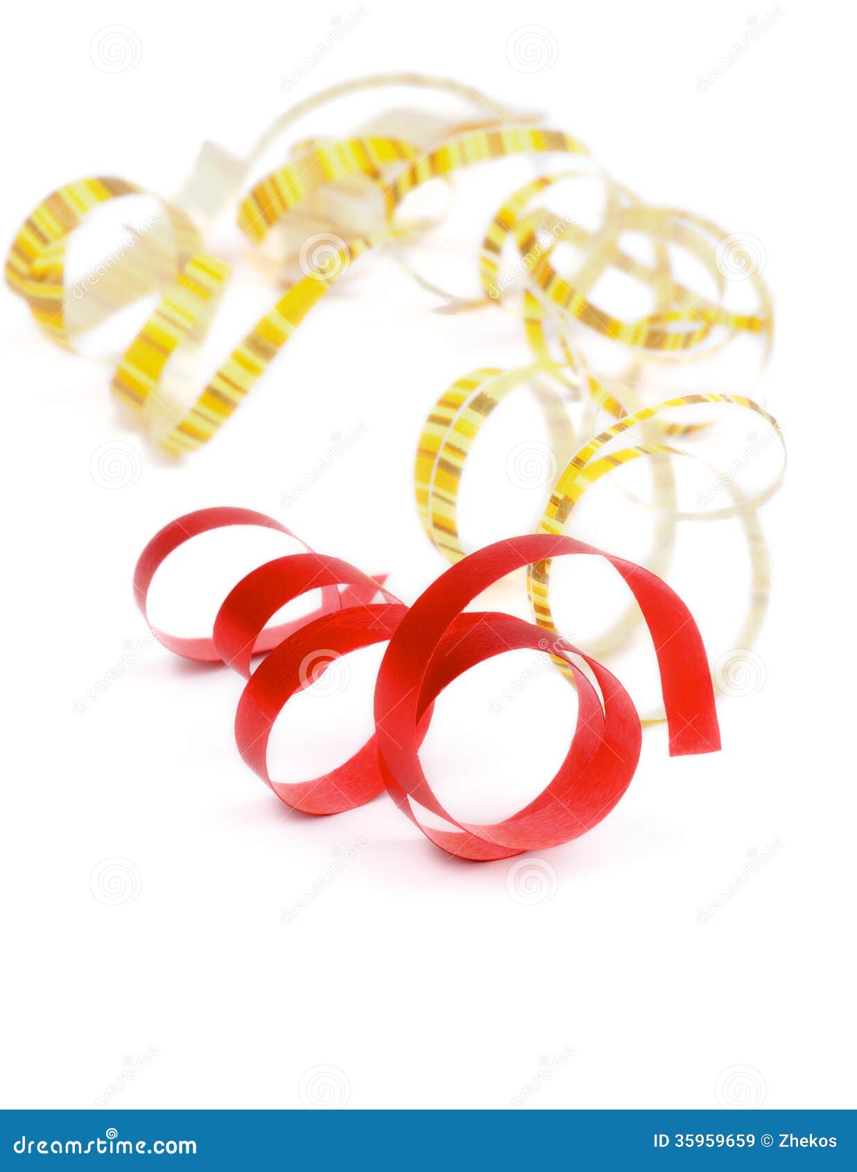Curly Streamers stock image. Image of isolated, curl 35959659