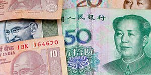 Chinese Yuan And Indian Rupees Banknotes Stock Photo Image Of Chinese Yuan And Indian Rupees Banknotes Stock Photo Image Of