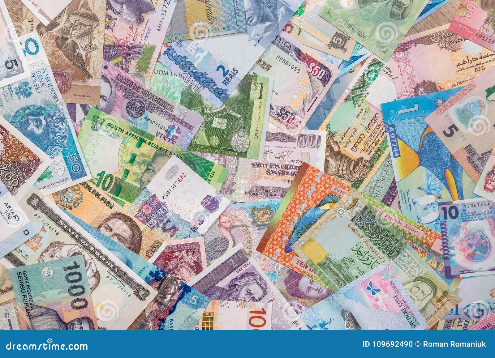 Currency And Banknotes From World Stock Photo Image Of Forex Mixed
