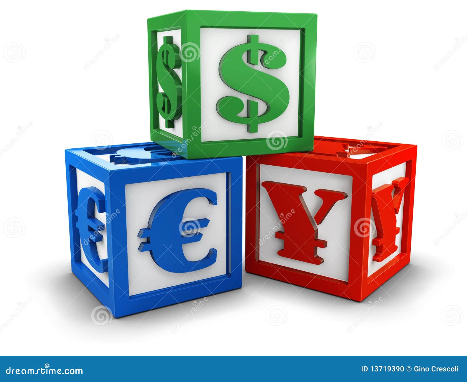 Currency blocks stock illustration. Illustration of symbol ...