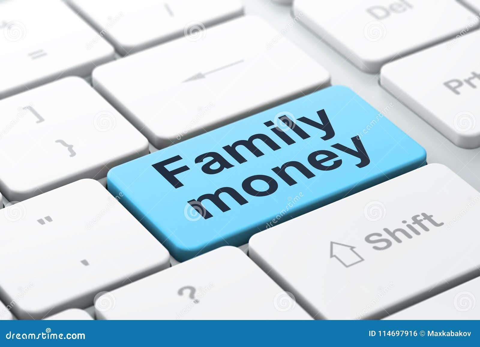 Currency Concept Family Money On Computer Keyboard Background Stock - currency concept computer keyboard with word family money selected focus on enter button background 3d rendering