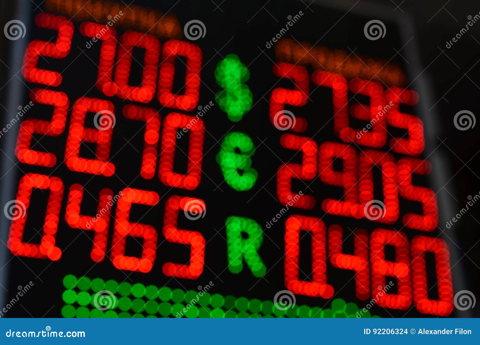 Currency Exchange Light Board Stock Photo Image of electric, country