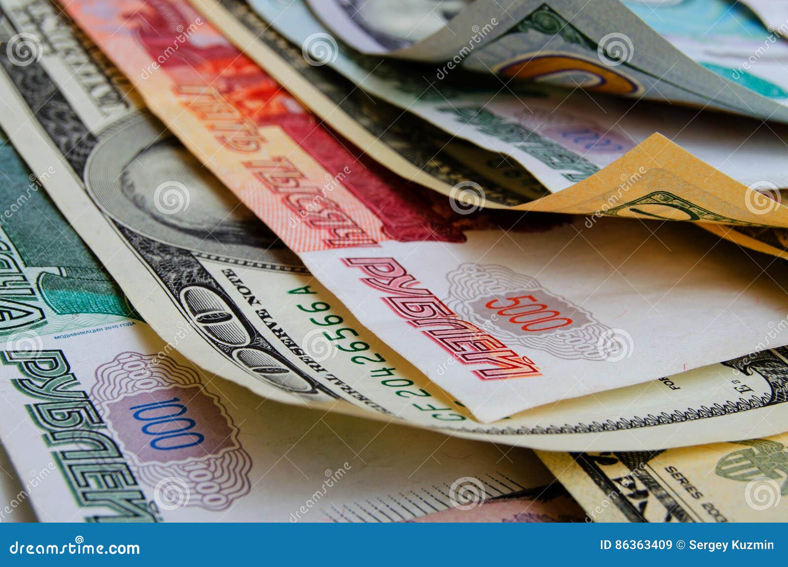 Currency Speculation the Ruble Dollar. Stock Image Image of exchanges