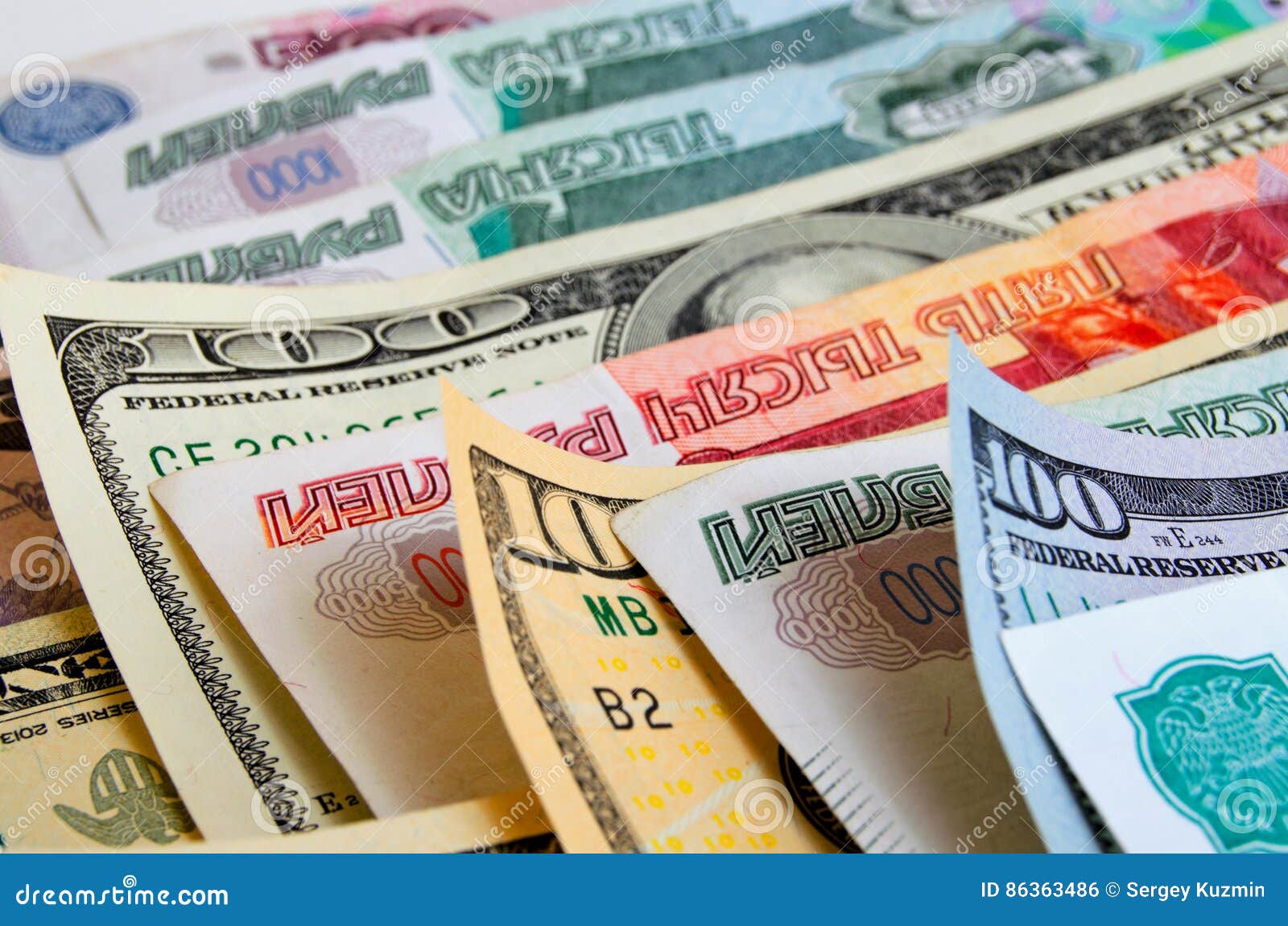 Currency Speculation the Ruble Dollar. Stock Photo Image of dollar