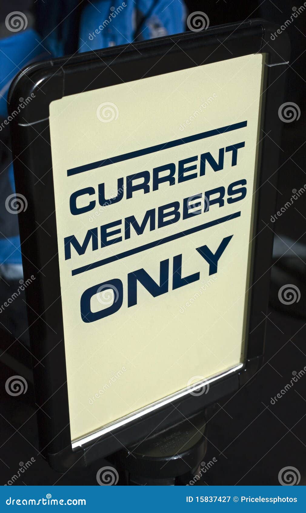 current members only sign