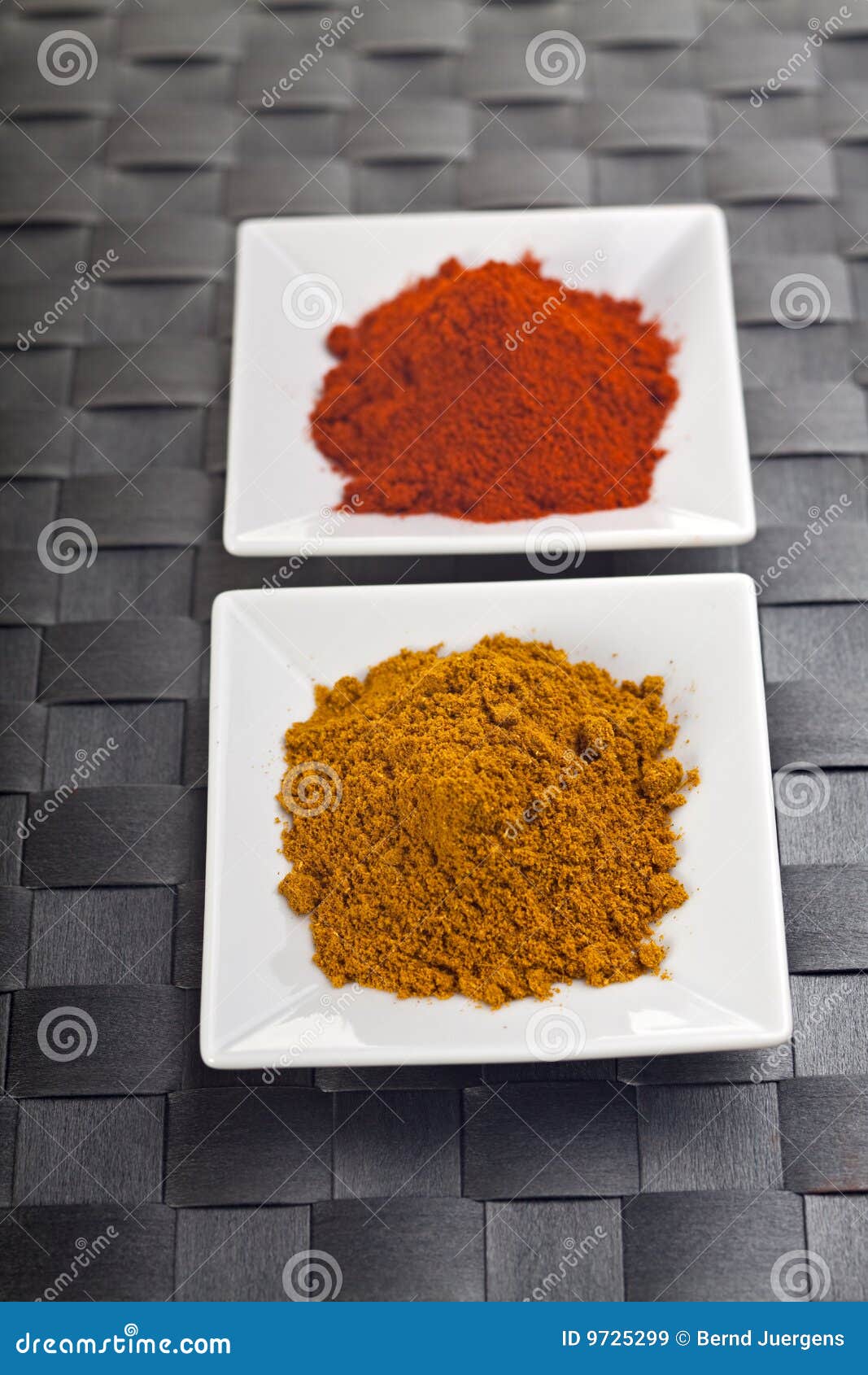 Curry and paprika stock image. Image of curry, placemat 9725299