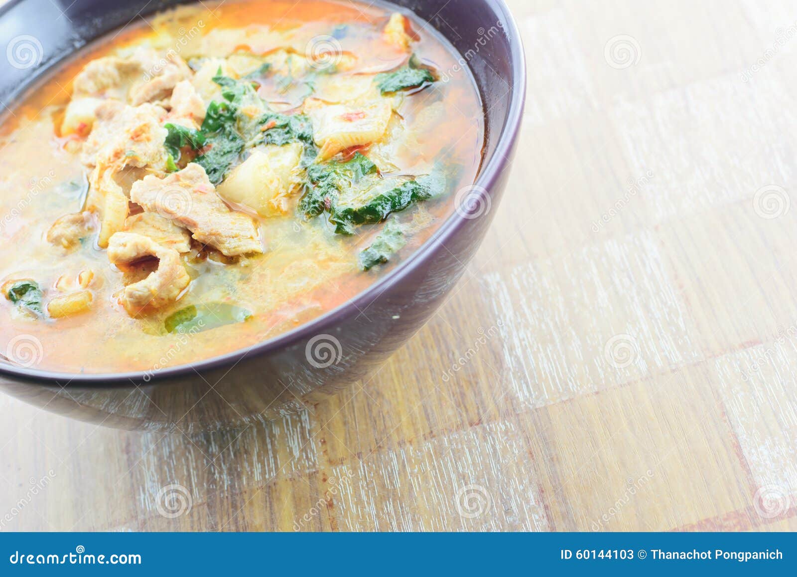 Curry pork in coconut milk stock image. Image of prawn 60144103