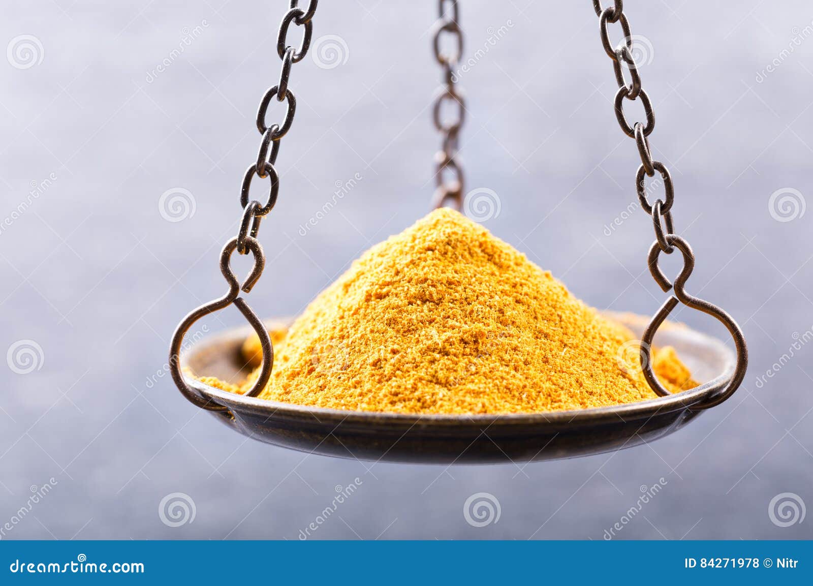 Curry Powder in a Balance Scale Stock Photo Image of curry, scale
