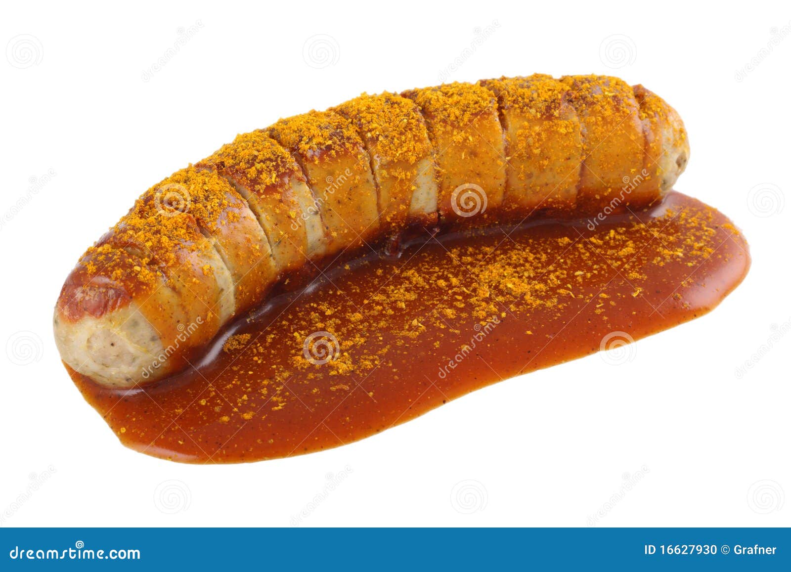 Currysausage stock photo. Image of fast, plate, sauce 16627930