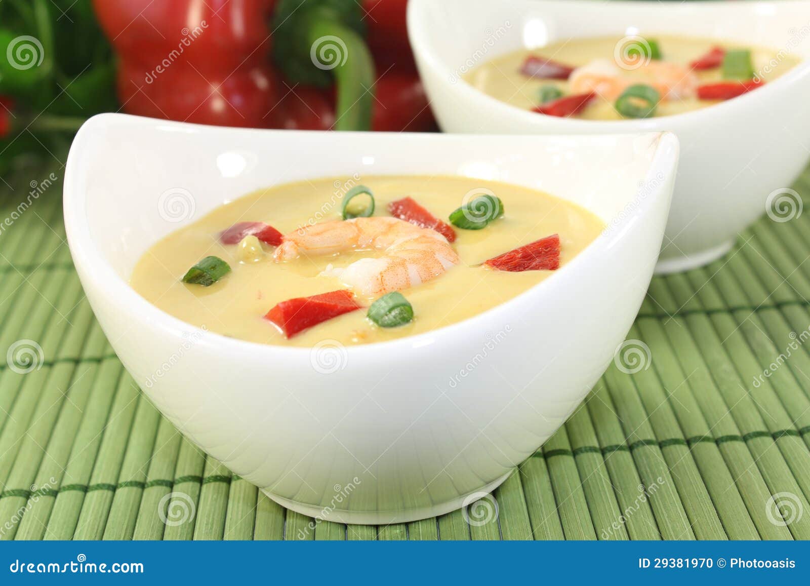 Curry Soup with shrimp stock photo. Image of curry, coconut 29381970