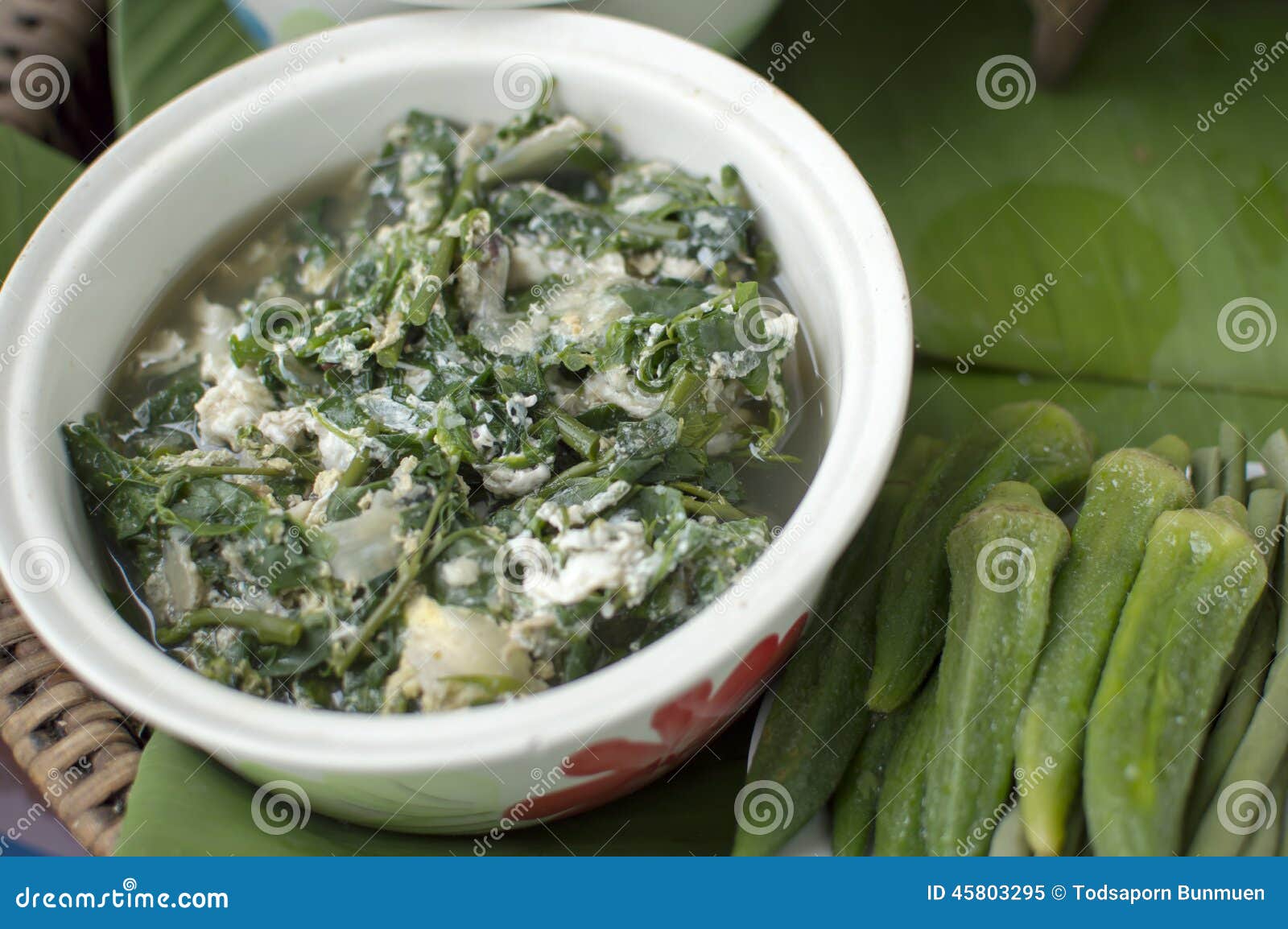 Curry Thai food stock image. Image of delicious, leaves 45803295