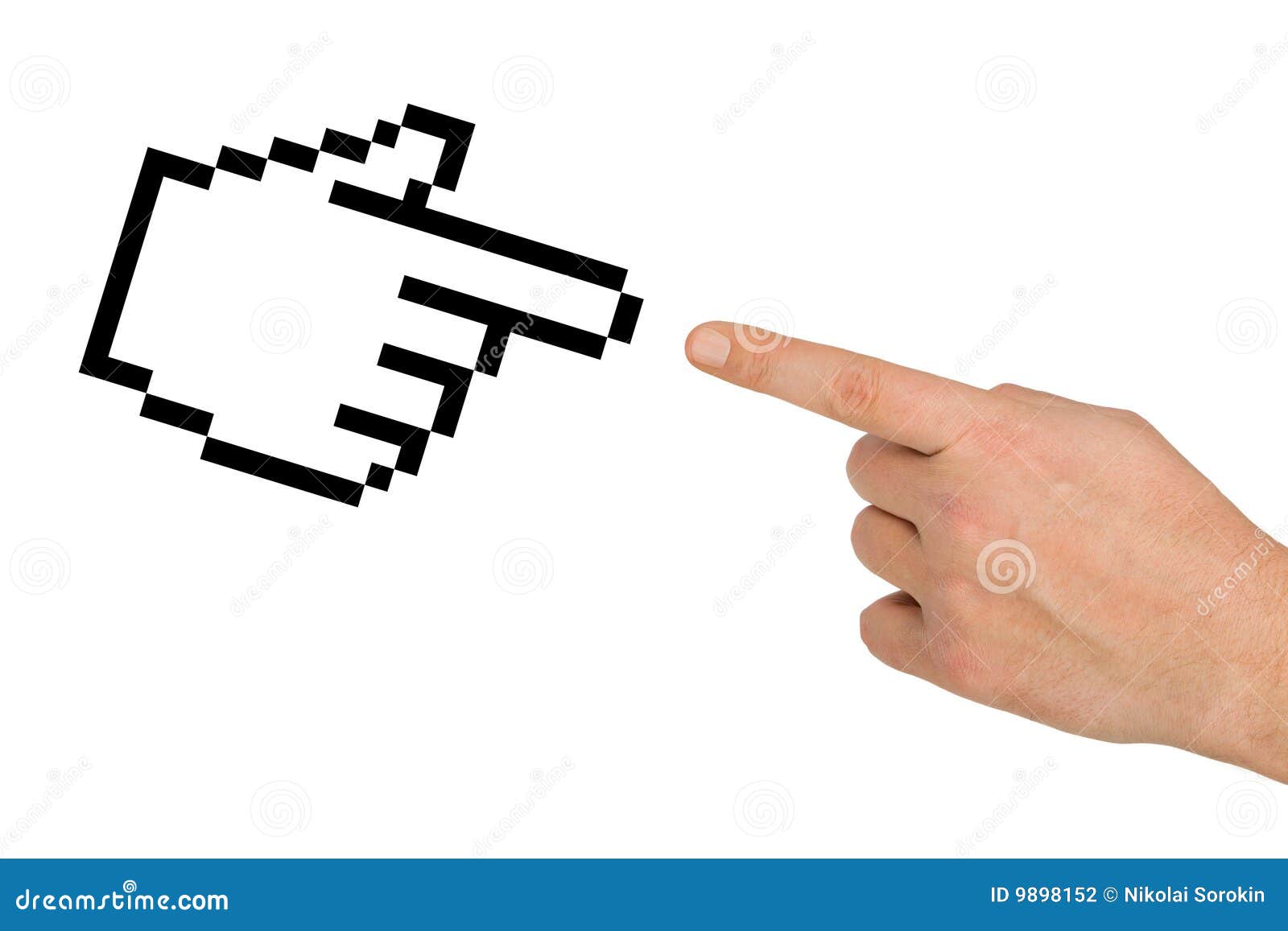 cursor and hand