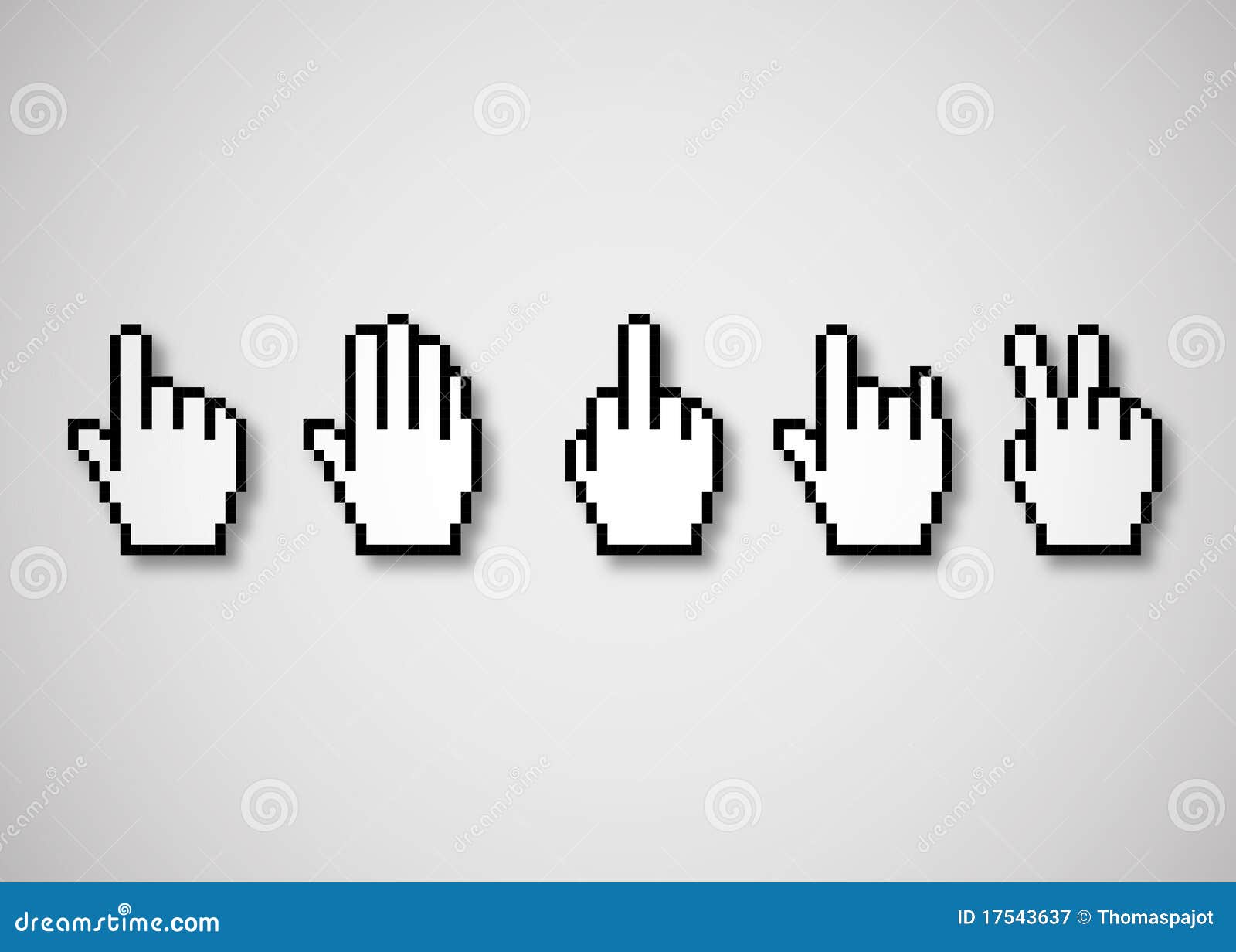 Cursors stock illustration. Illustration of sign, click - 17543637