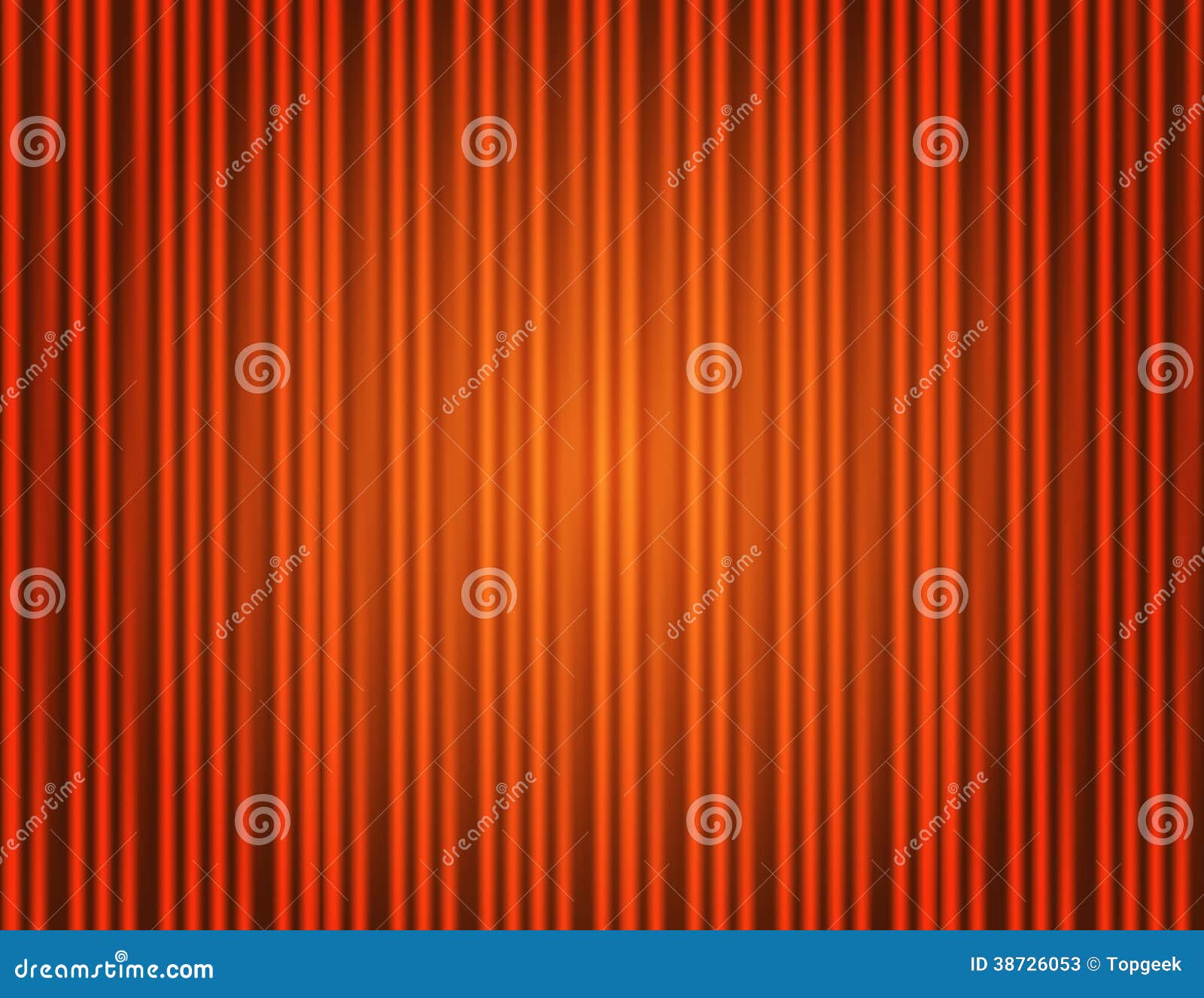 Curtain Orange Closed With Light Spots Stock Photos Image 38726053