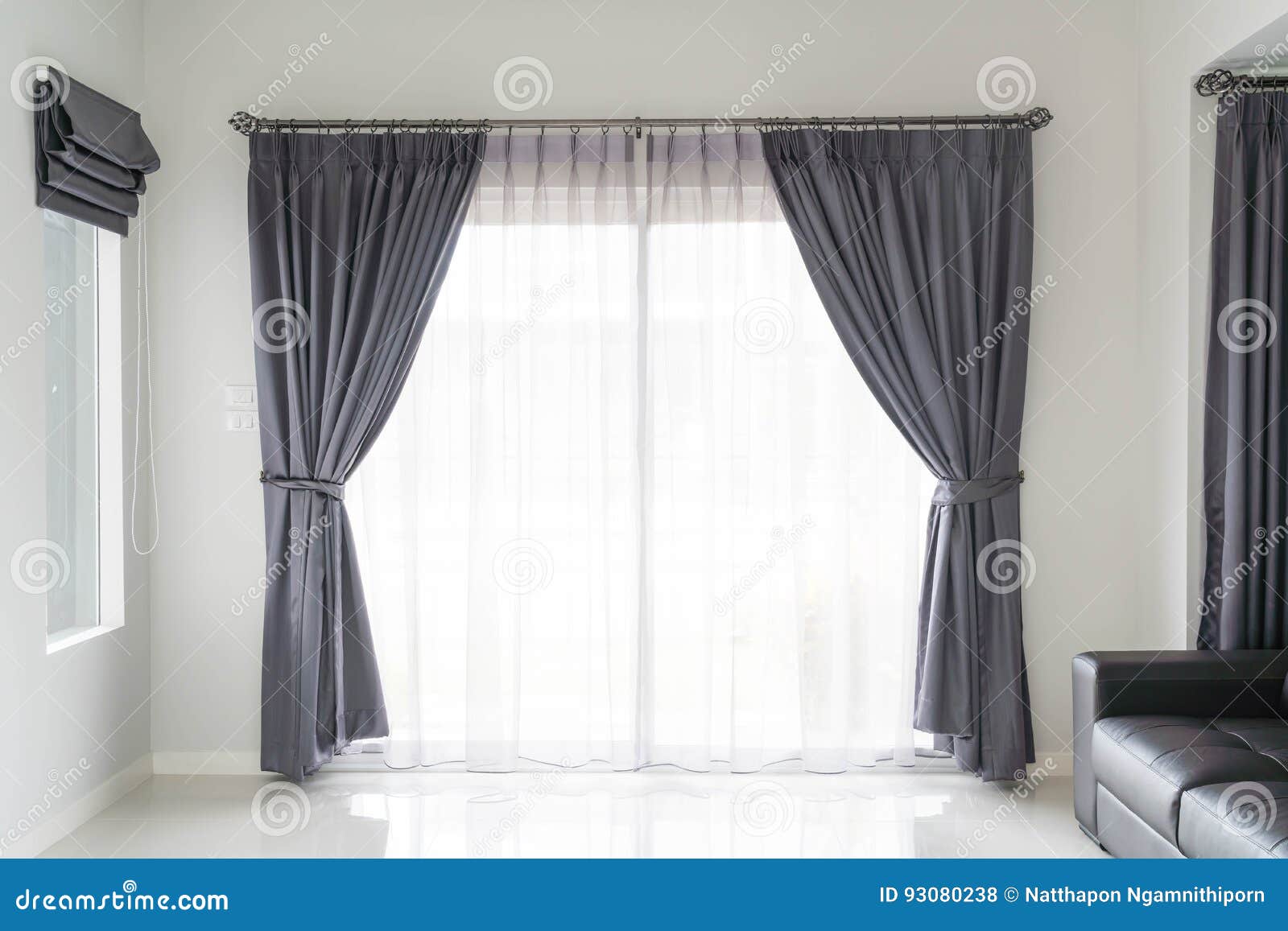 Curtain with sunlight stock photo. Image of curtains 93080238