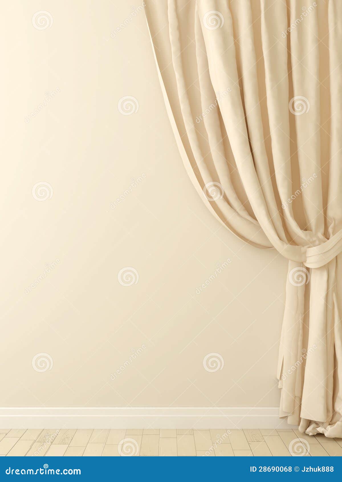 Curtains Against a Beige Wall Stock Photo Image of interior, luxury 28690068