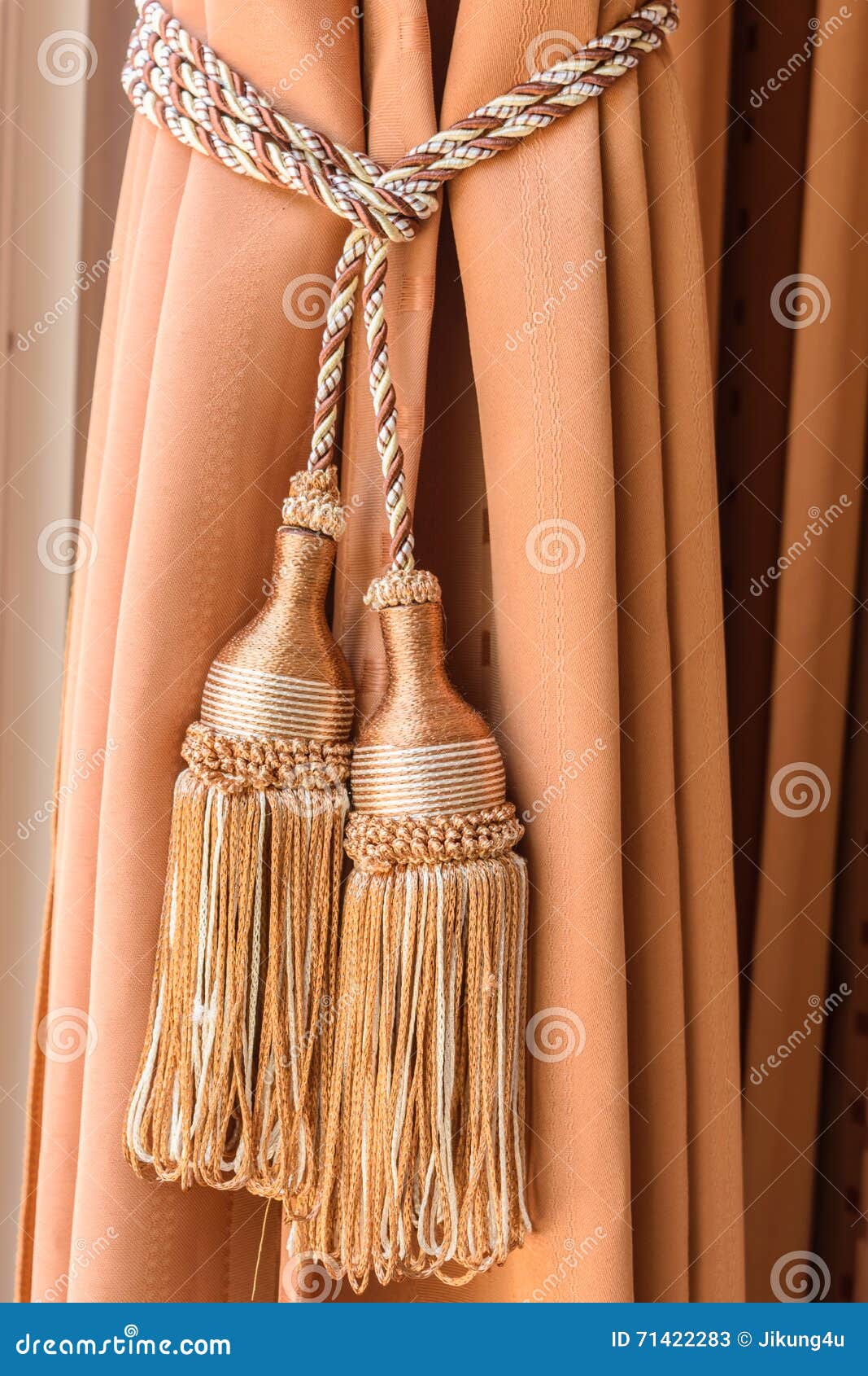 Curtains Tassel Stock Image Image Of Residential