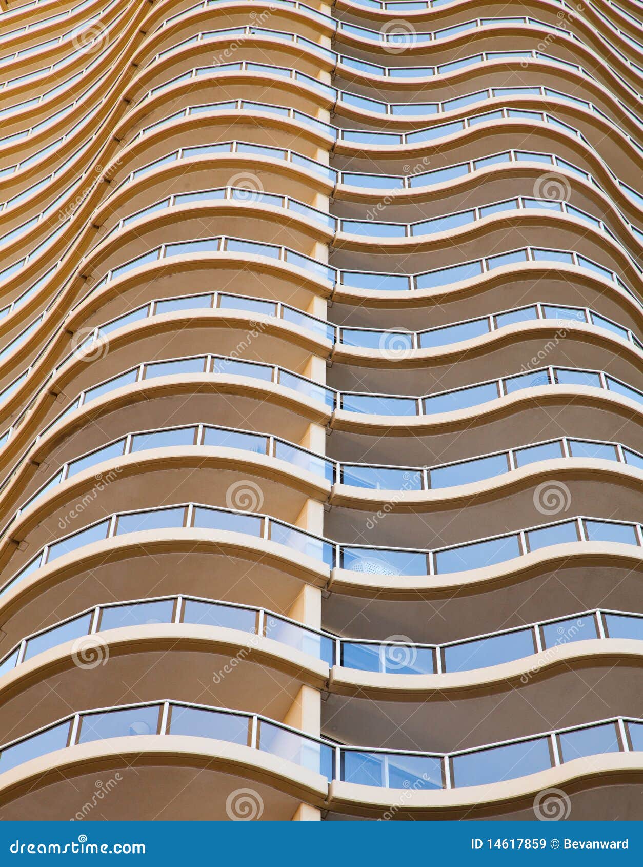 Curved apartment balconies stock image. Image of exterior 14617859