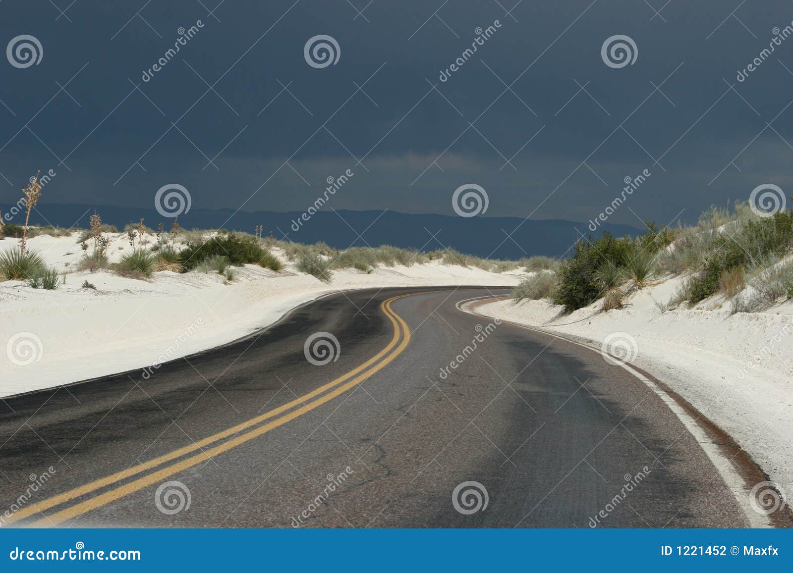 curvy desert road