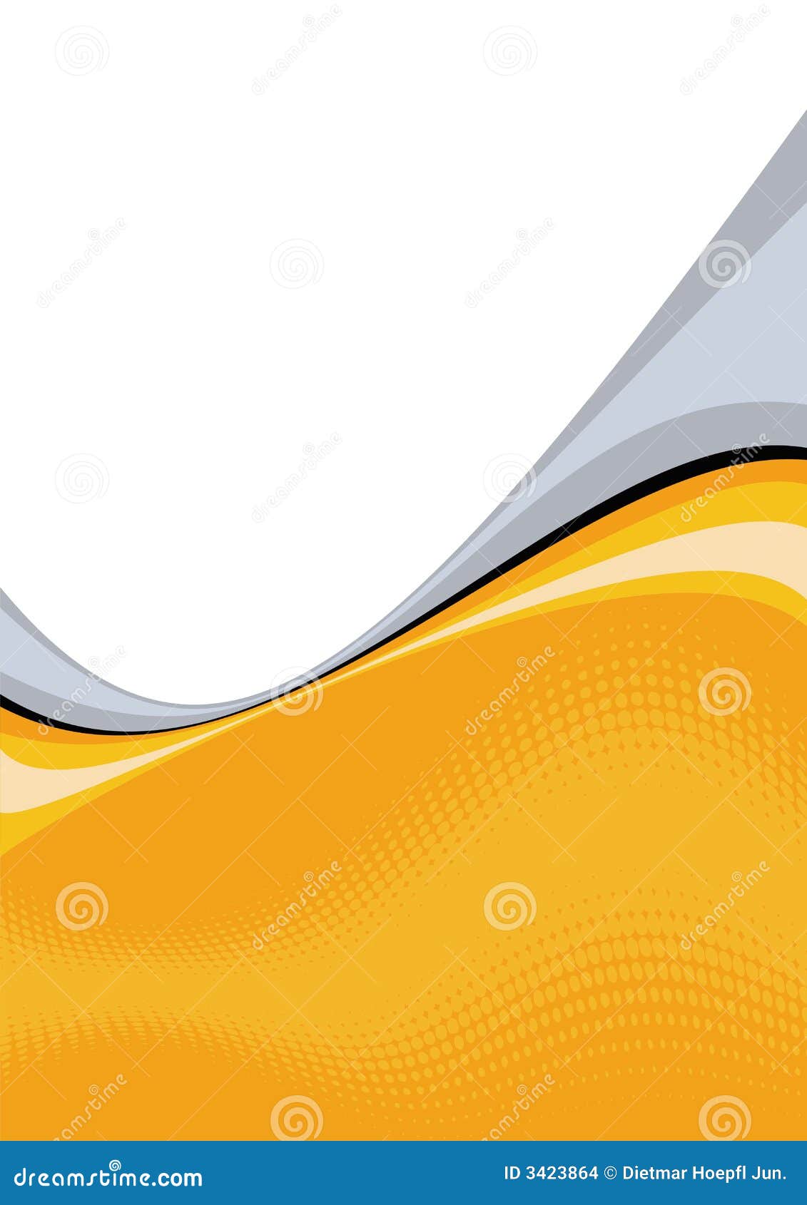 curvy orange white graphic