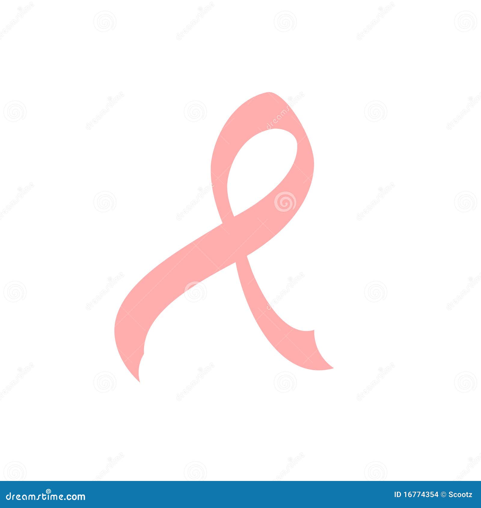 curvy pink ribbon