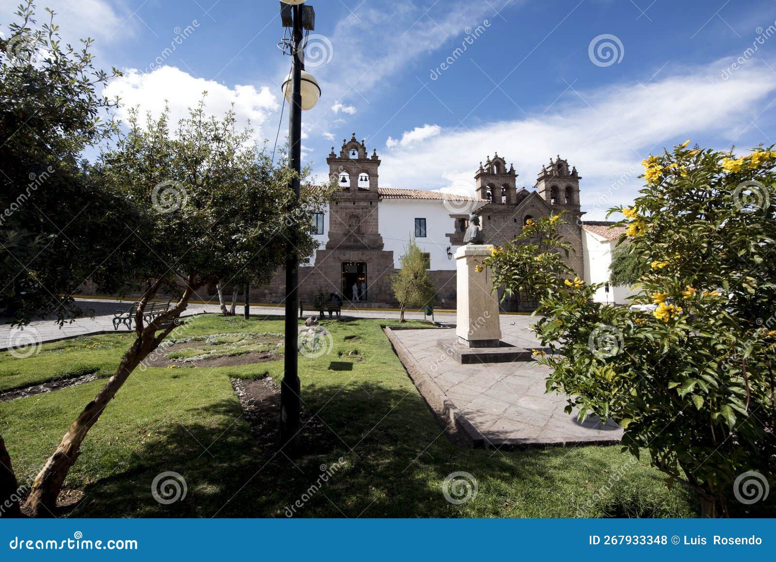 cusco, peru -: historic monastery in cusco, peru that now forms part of the luxury belmond hotel monasterio. the
