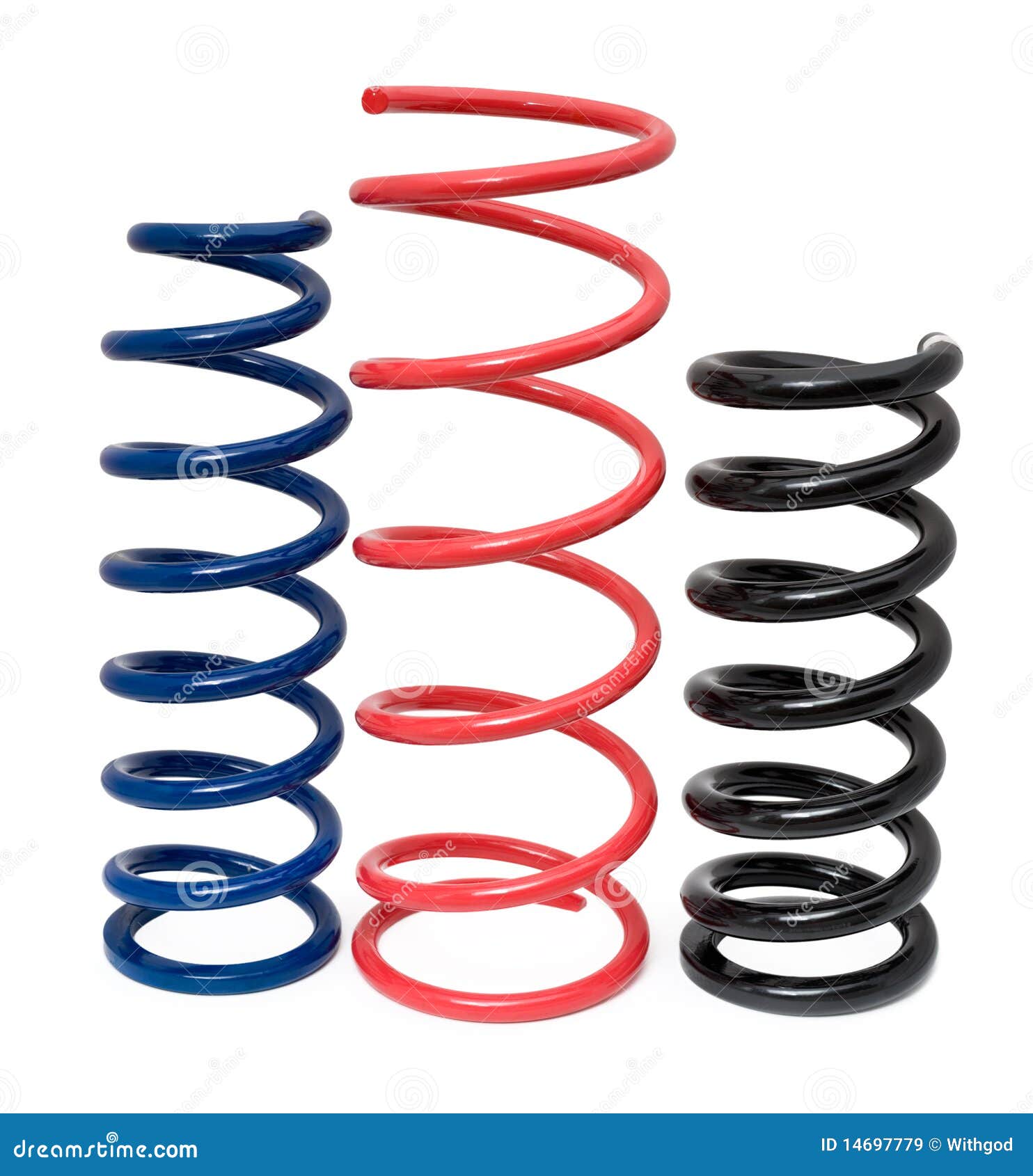 Cushioning springs stock image. Image of coloured, piece 14697779
