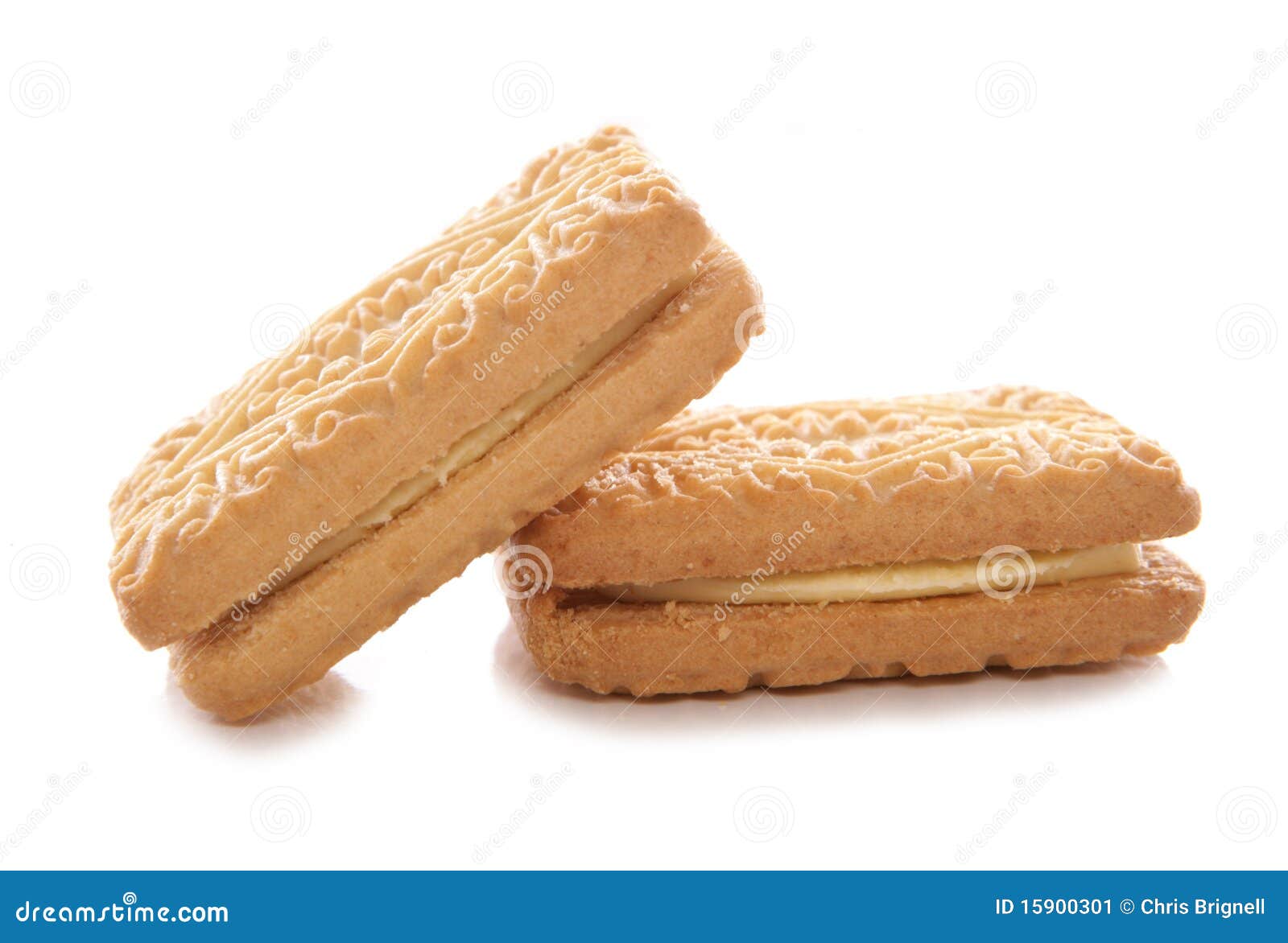 Custard Cream Biscuits Stock Image Image 15900301
