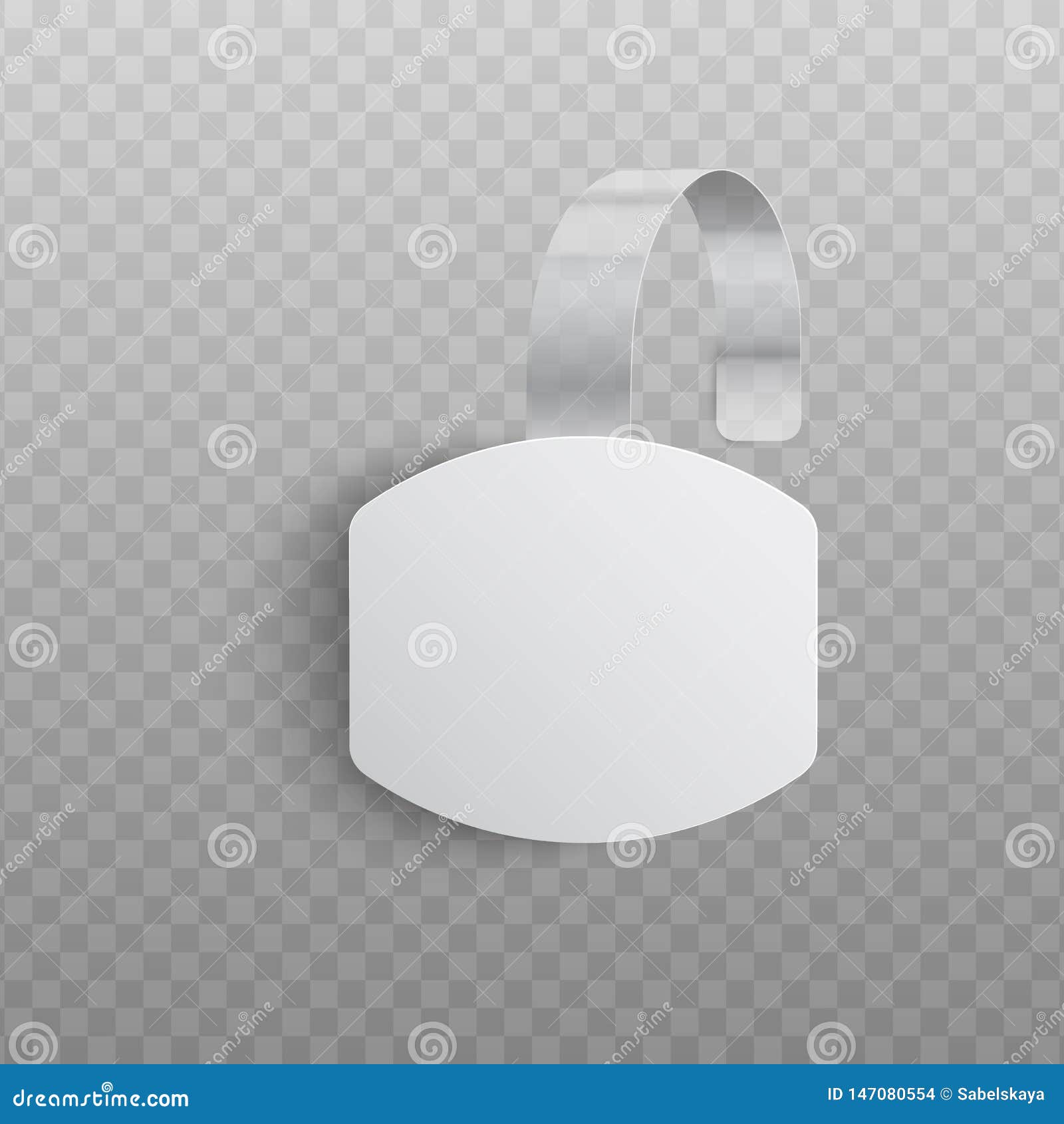 Download Custom Advertising Wobbler Hanging On Wall - Realistic ...