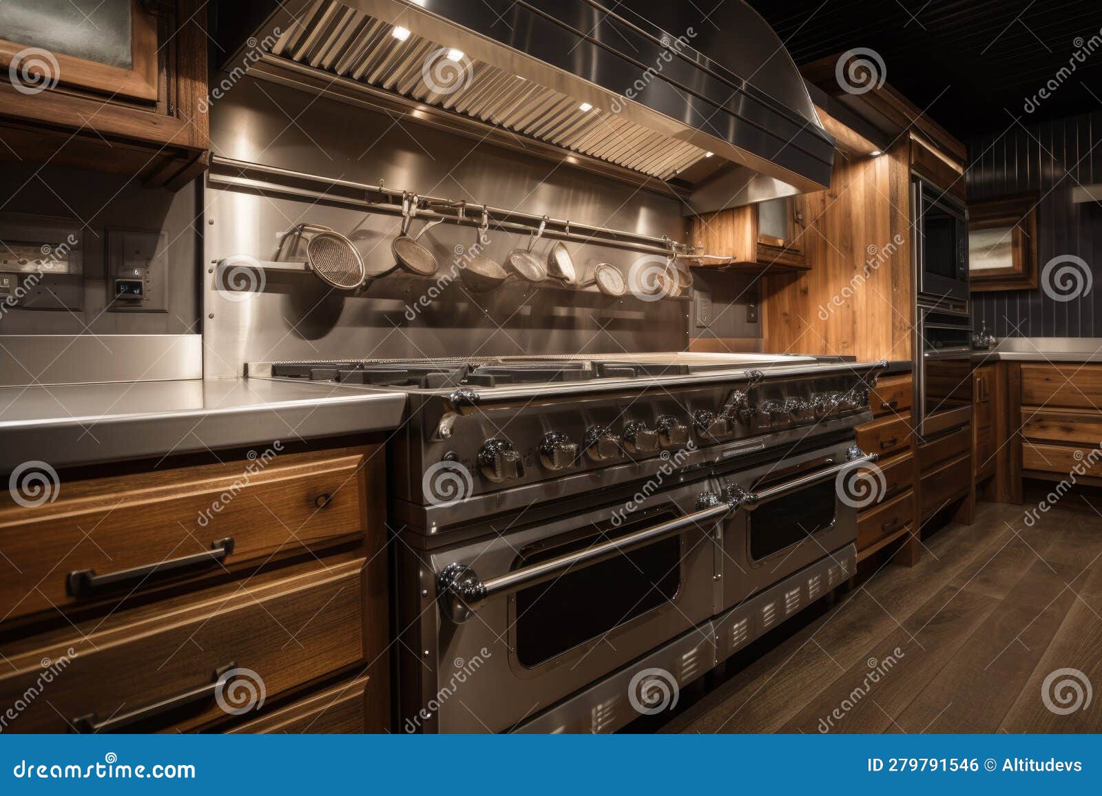Custombuilt Cooking Station, with Large Oven and Multiple Burners, for