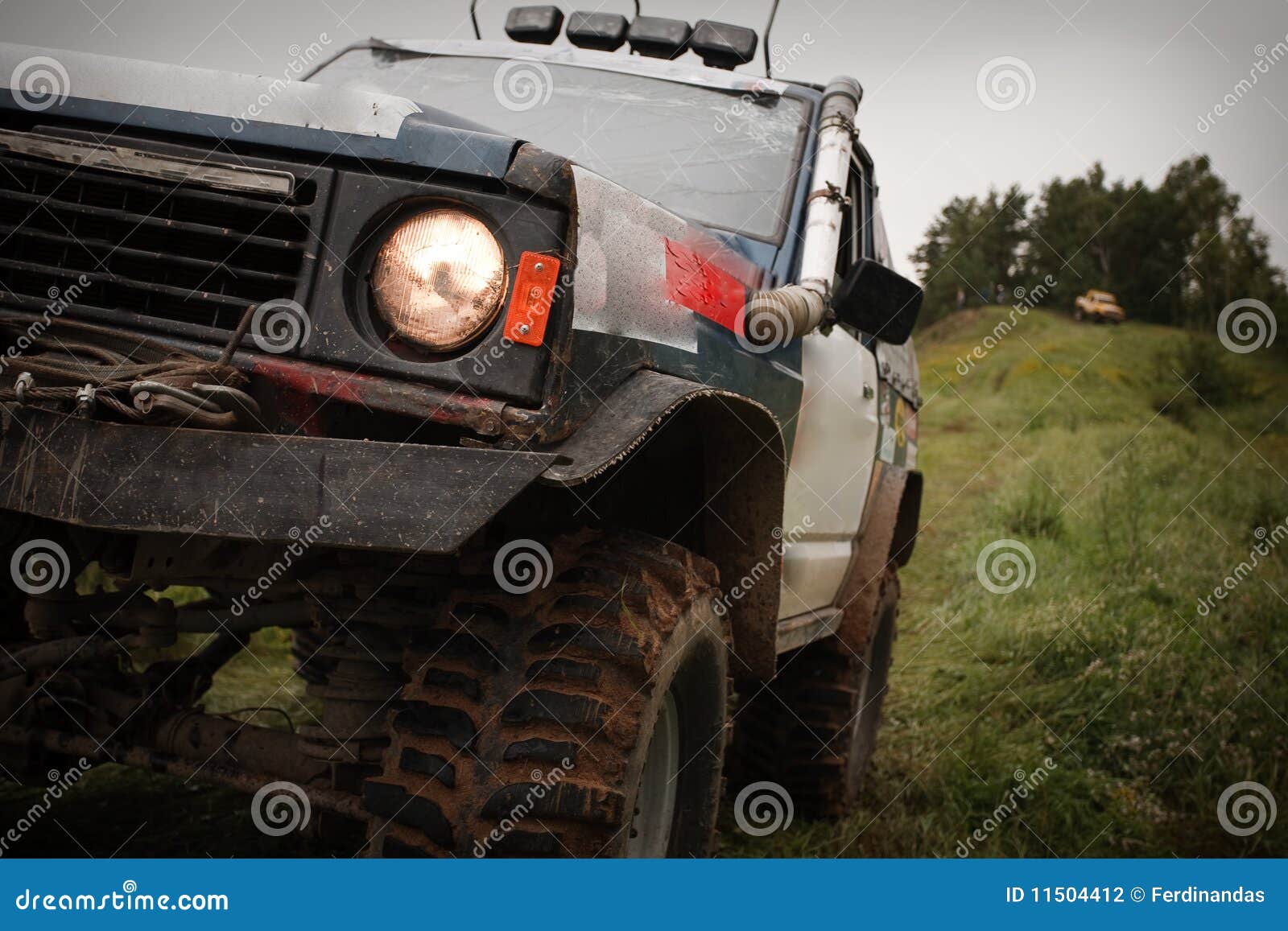 Custom Built Truck during Offroad Competition Stock Photo Image of