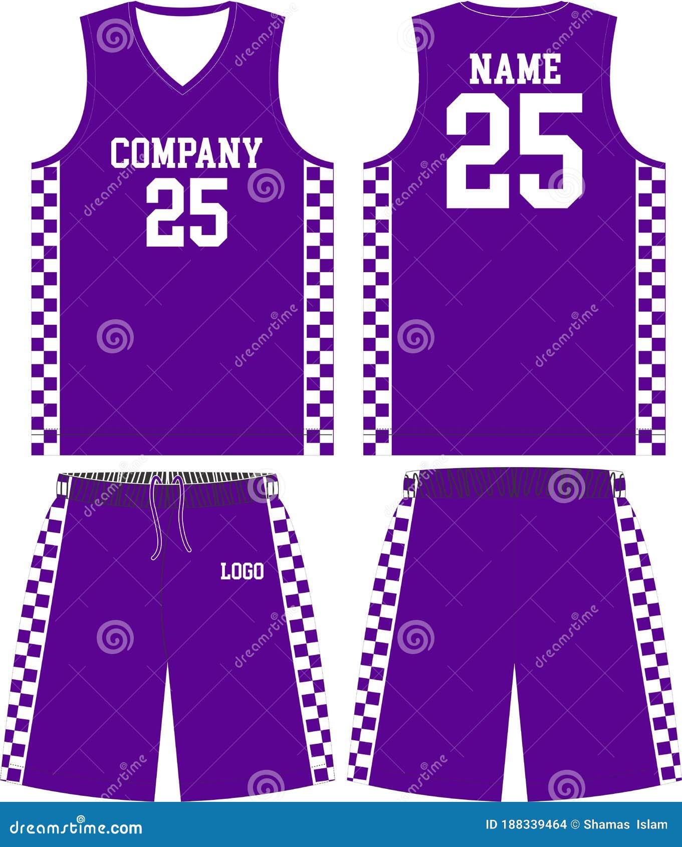 Basketball Uniform Mockup Template Design For Basketball Club