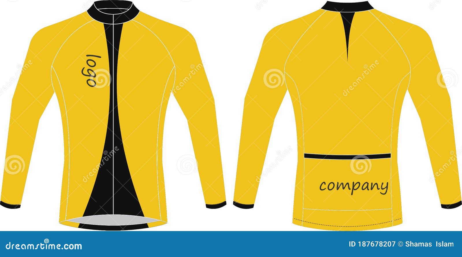 Download Custom Design Cycling Jersey Long Sleeve Templates Mock Up ...