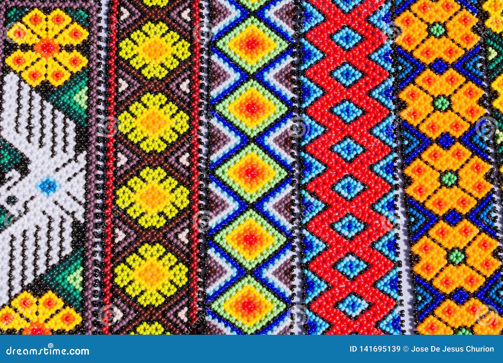 Bead Loom Bracelet Patterns Tribal Ethnic Huichol Set Of 5