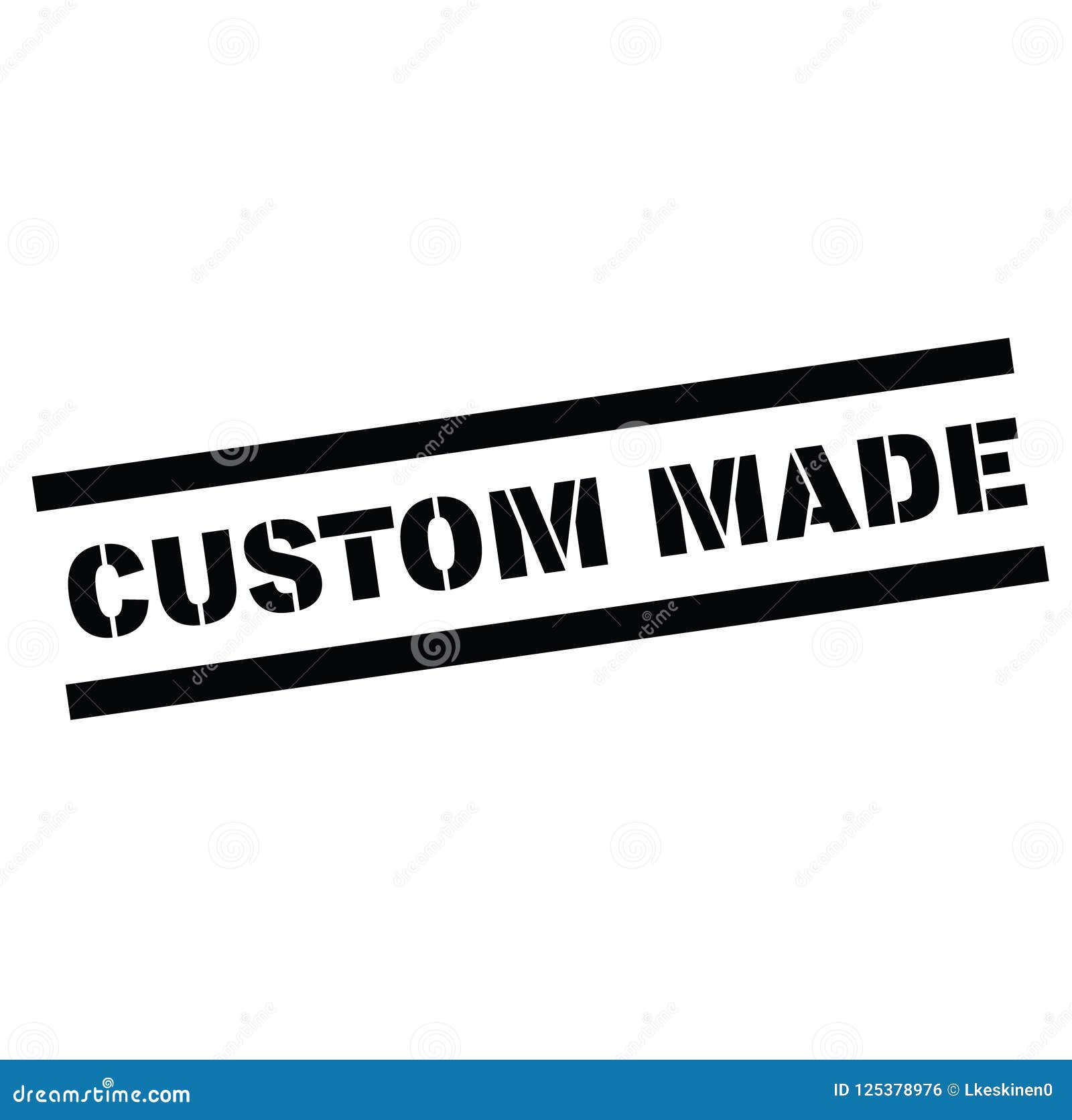 Custom made rubber stamp stock vector. Illustration of abridge 125378976