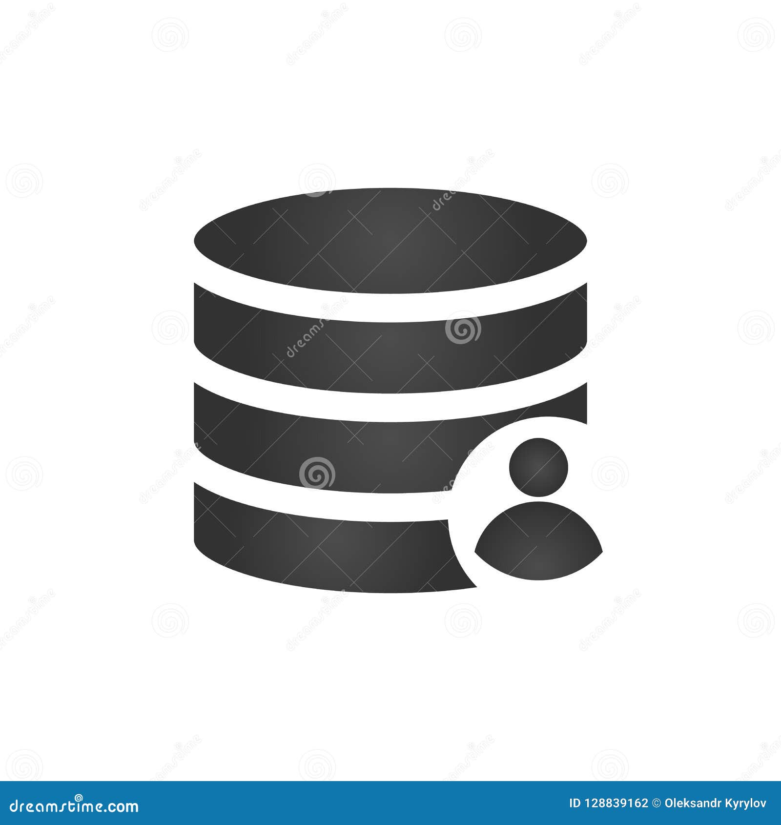 Customer Database Icon Connecting People In One Database Add