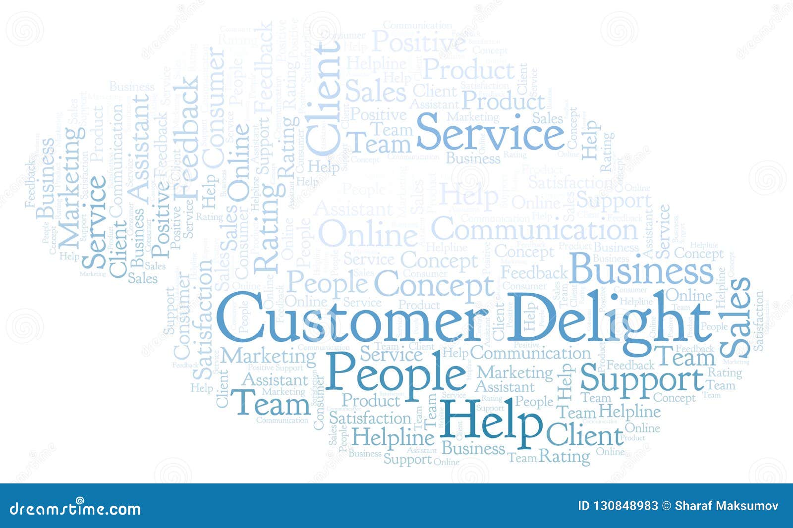 Delight Word Block On White Stock Photography