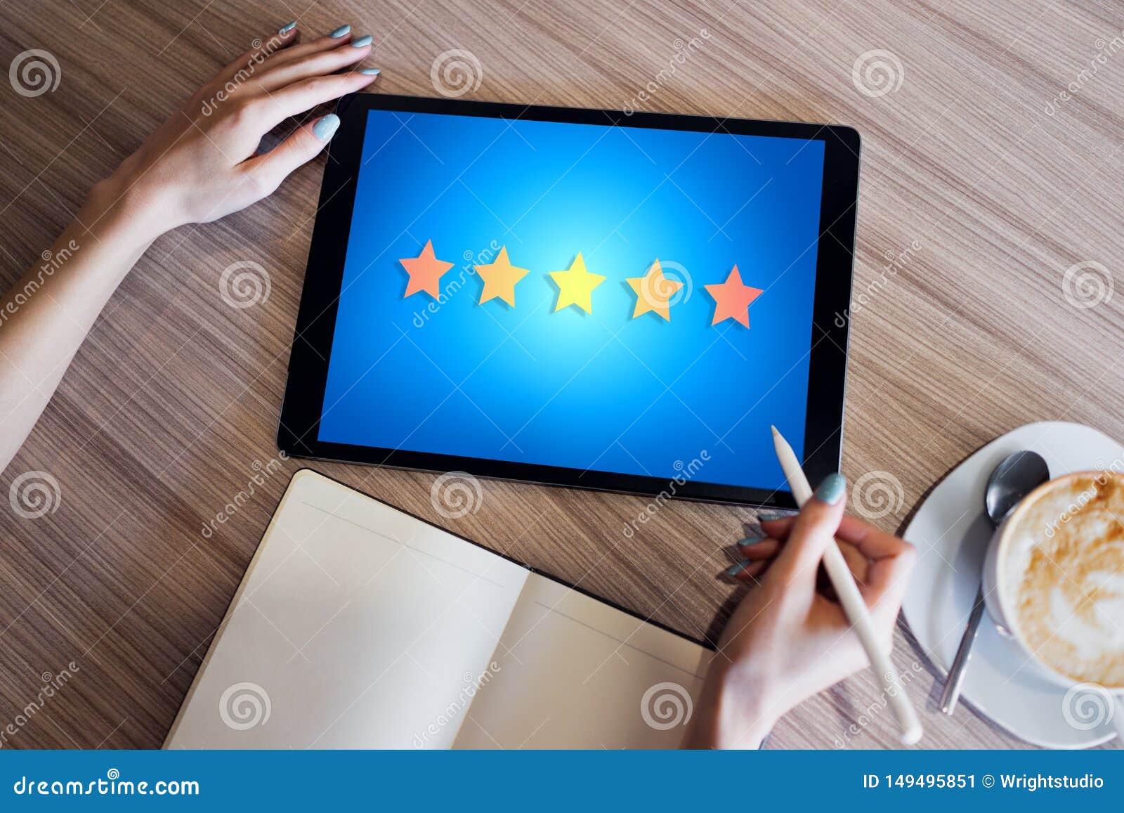 Customer Experience Satisfaction, Feedback, Review. Stars ...