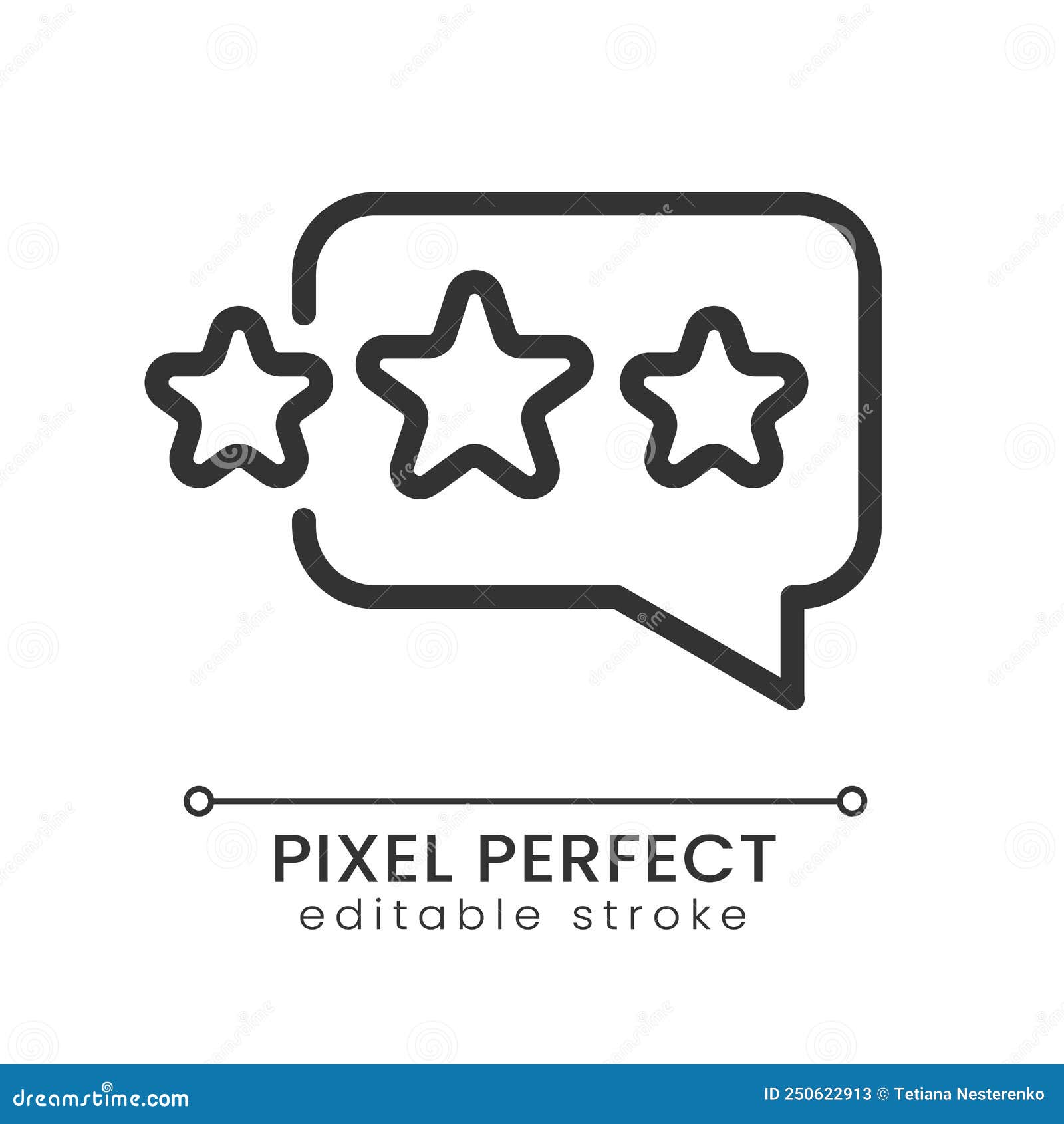 customer feedback pixel perfect linear icon