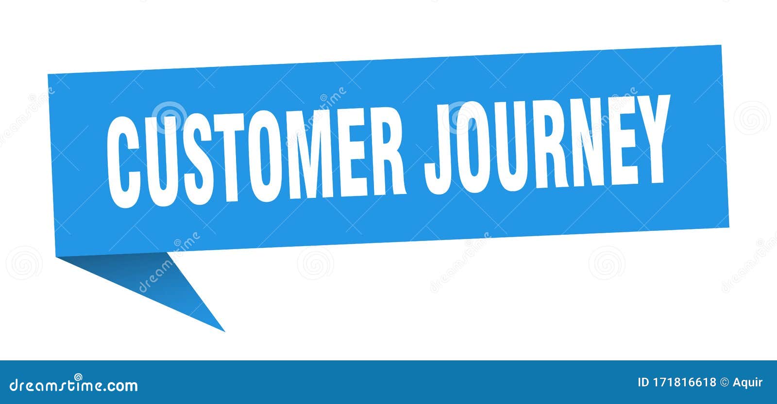 Customer Journey Speech Bubble. Customer Journey Ribbon Sign Stock ...