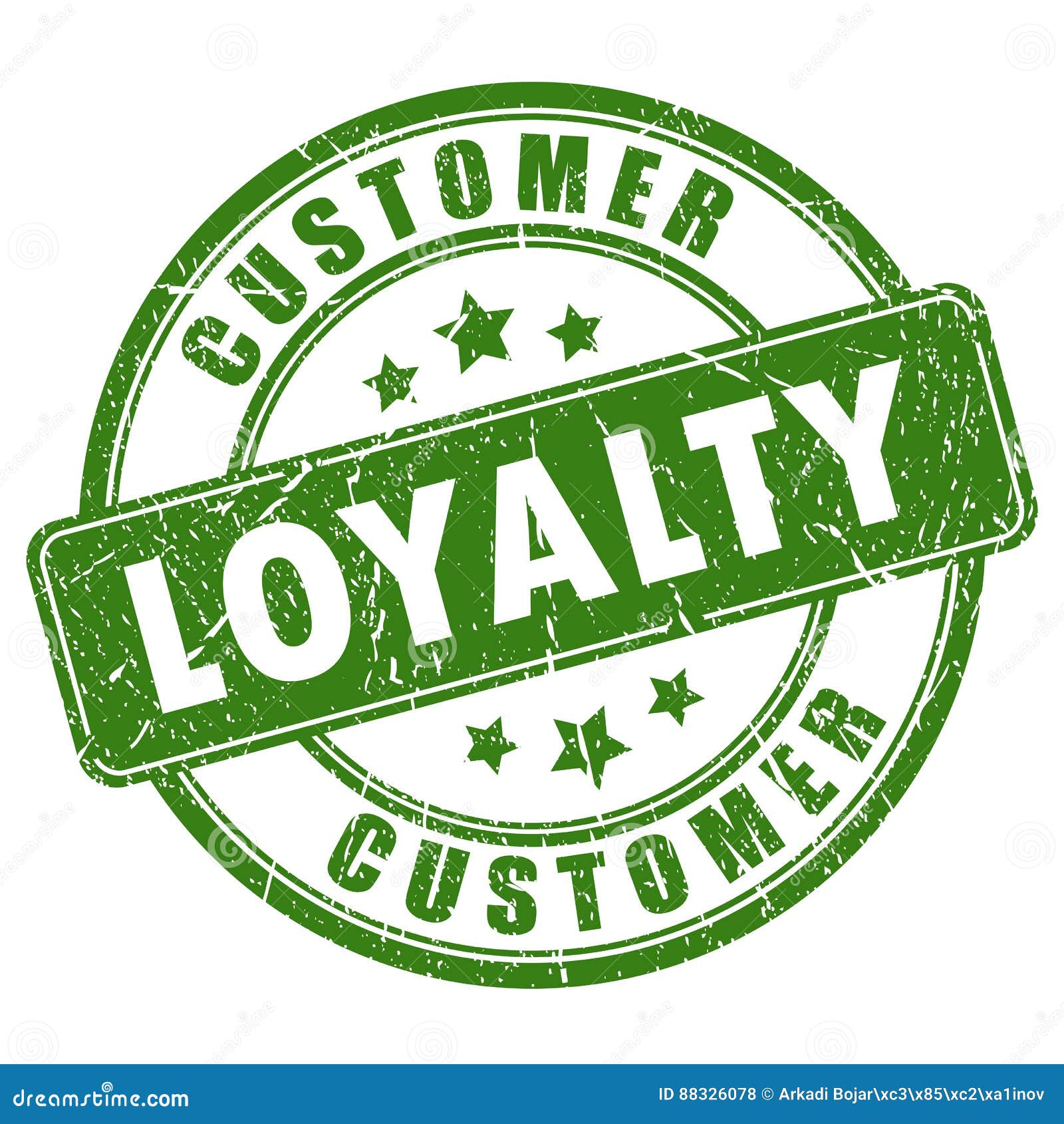 Customer Loyalty Rubber Vector Stamp Stock Vector Illustration of