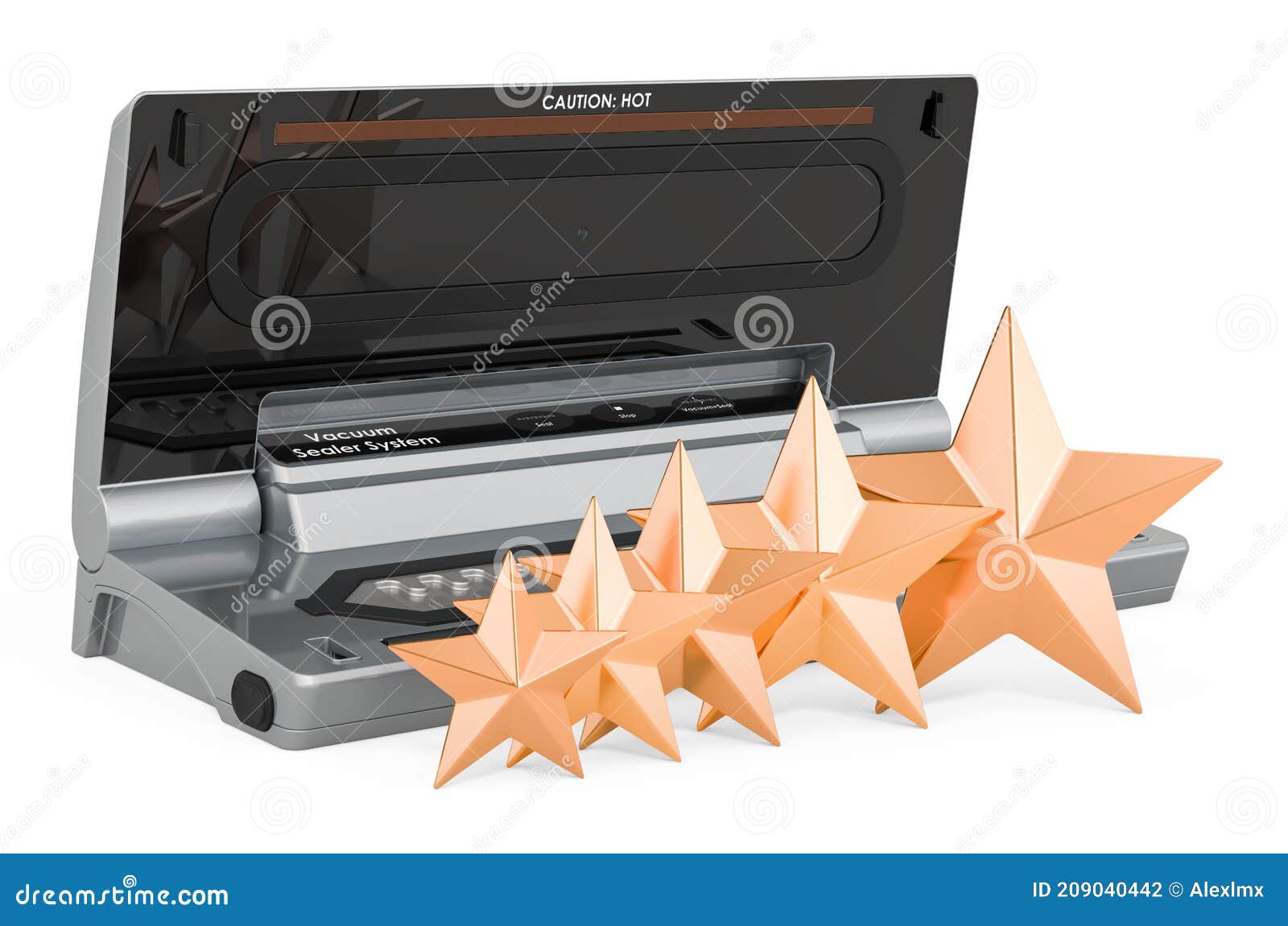 Vacuum Sealer Warranty Concept. 3D Rendering RoyaltyFree Stock Image
