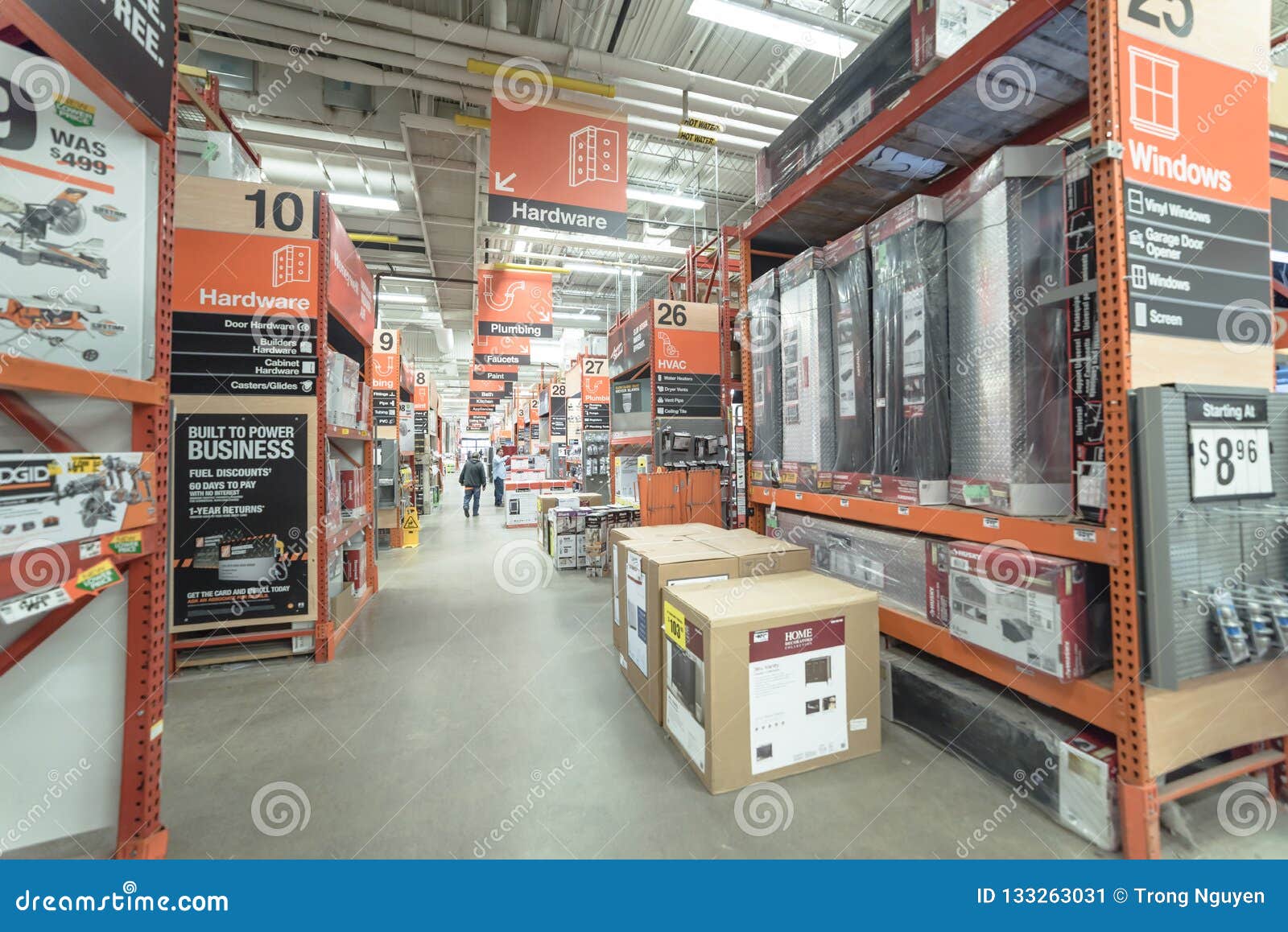 Customer Shopping Inside Home Depot Hardware Store In Dallas Te