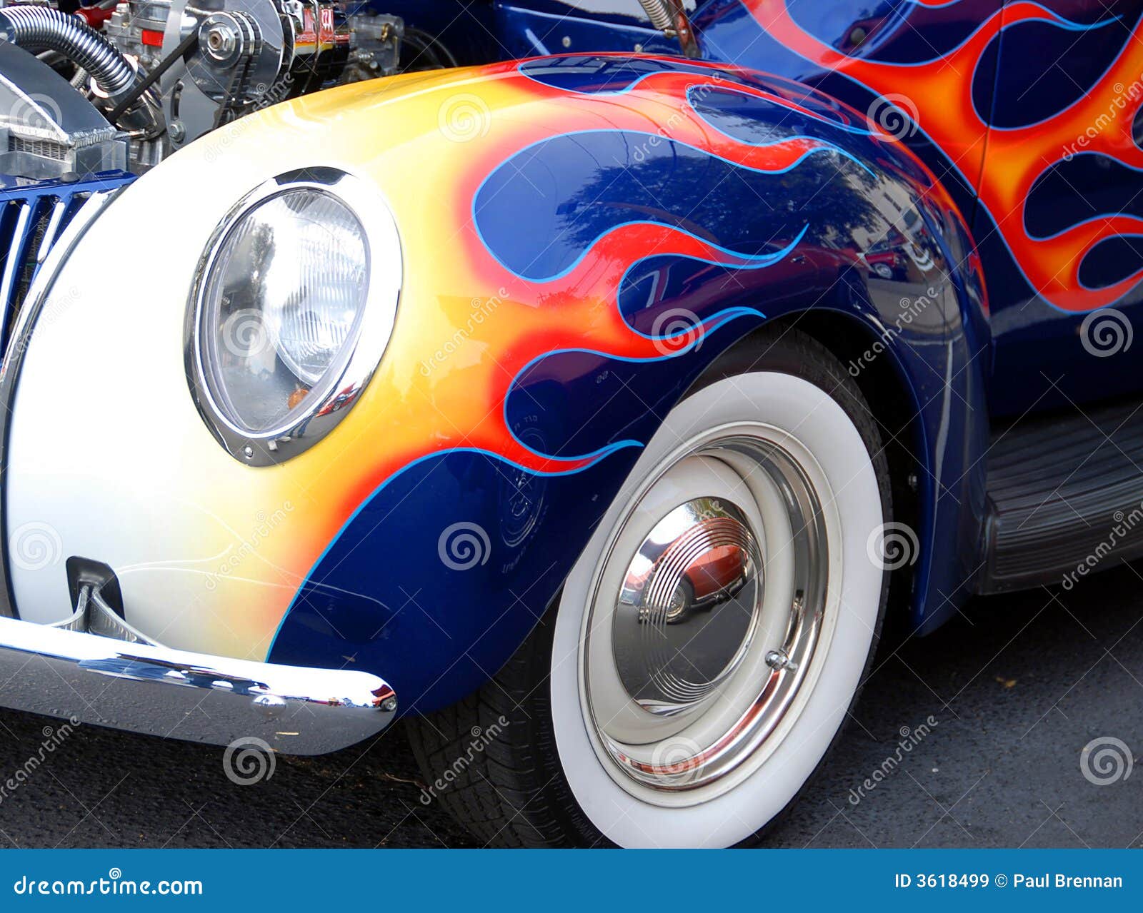 Customized pinstripe car stock image. Image of collectors 3618499