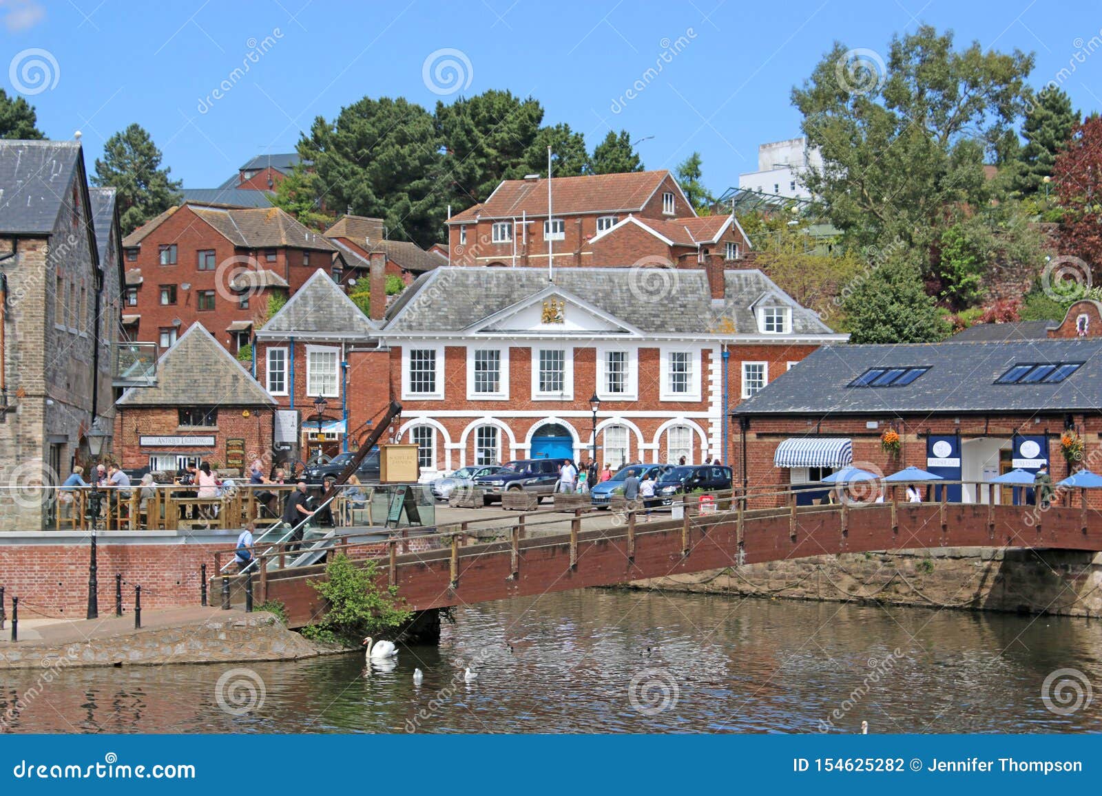 Customs House Exeter Quay, Devon Stock Photo Image of history